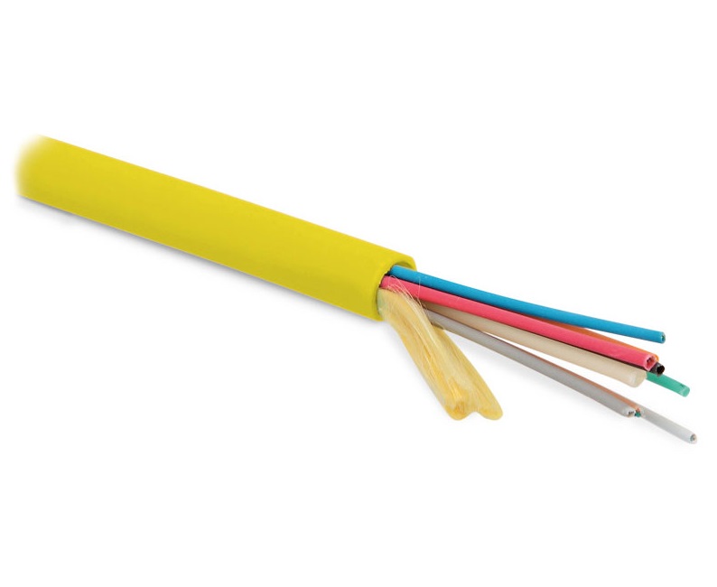 Hyperline FO-MB-IN-9S-64-LSZH-YL Кабель волоконно-оптический 9/125 (OS2) одномодовый, 64 волокна, безгелевые микротрубки 1.06 мм (micro bundle), для внутренней прокладки, LSZH, нг(А)-HF, –30°C – +70°C, желтый