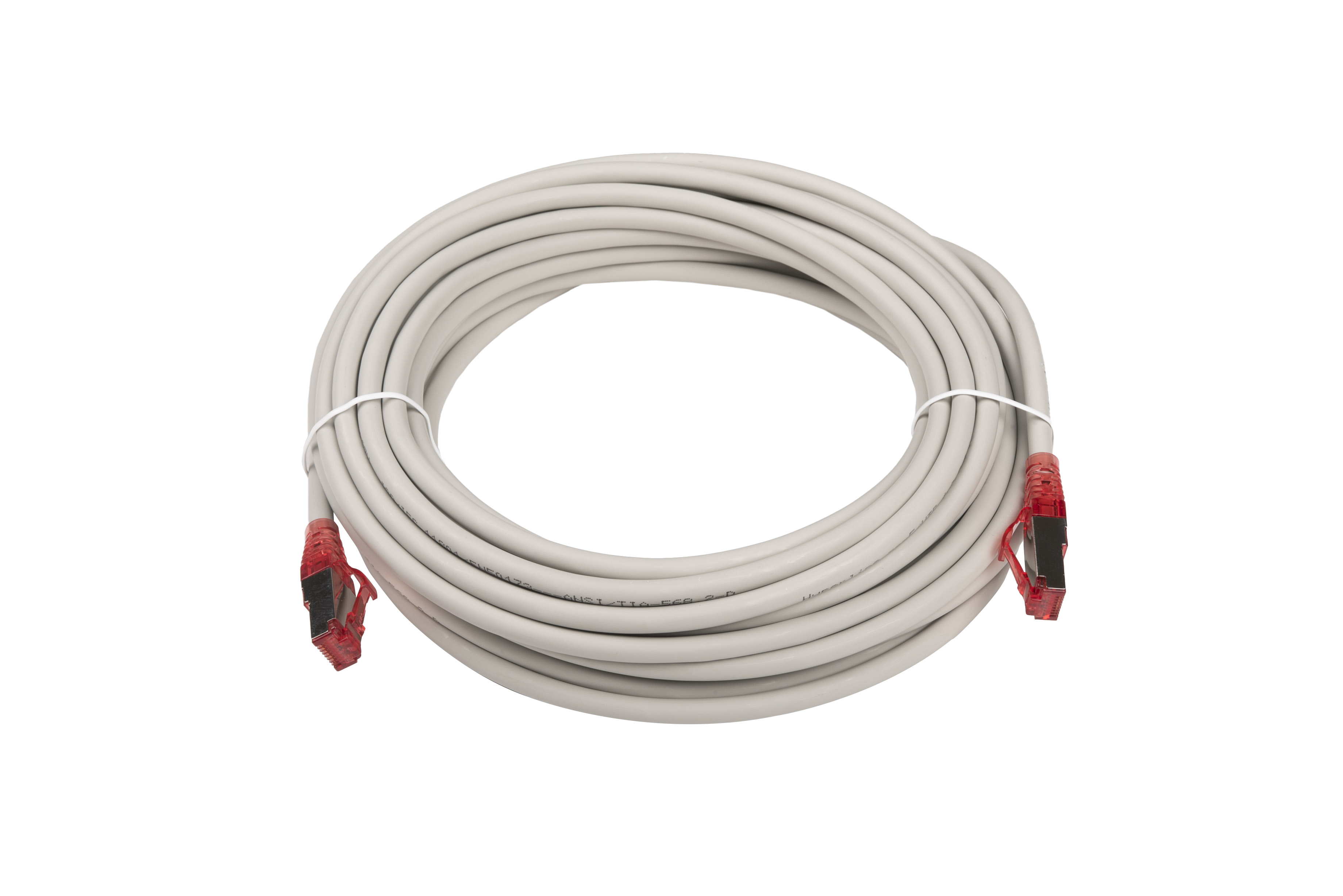 Hyperline PC-LPM-STP-RJ45-RJ45-C5e-10M-LSZH-GY Патч-корд F/UTP, экранированный, Cat.5e (100% Fluke Component Tested), LSZH, 10 м, серый