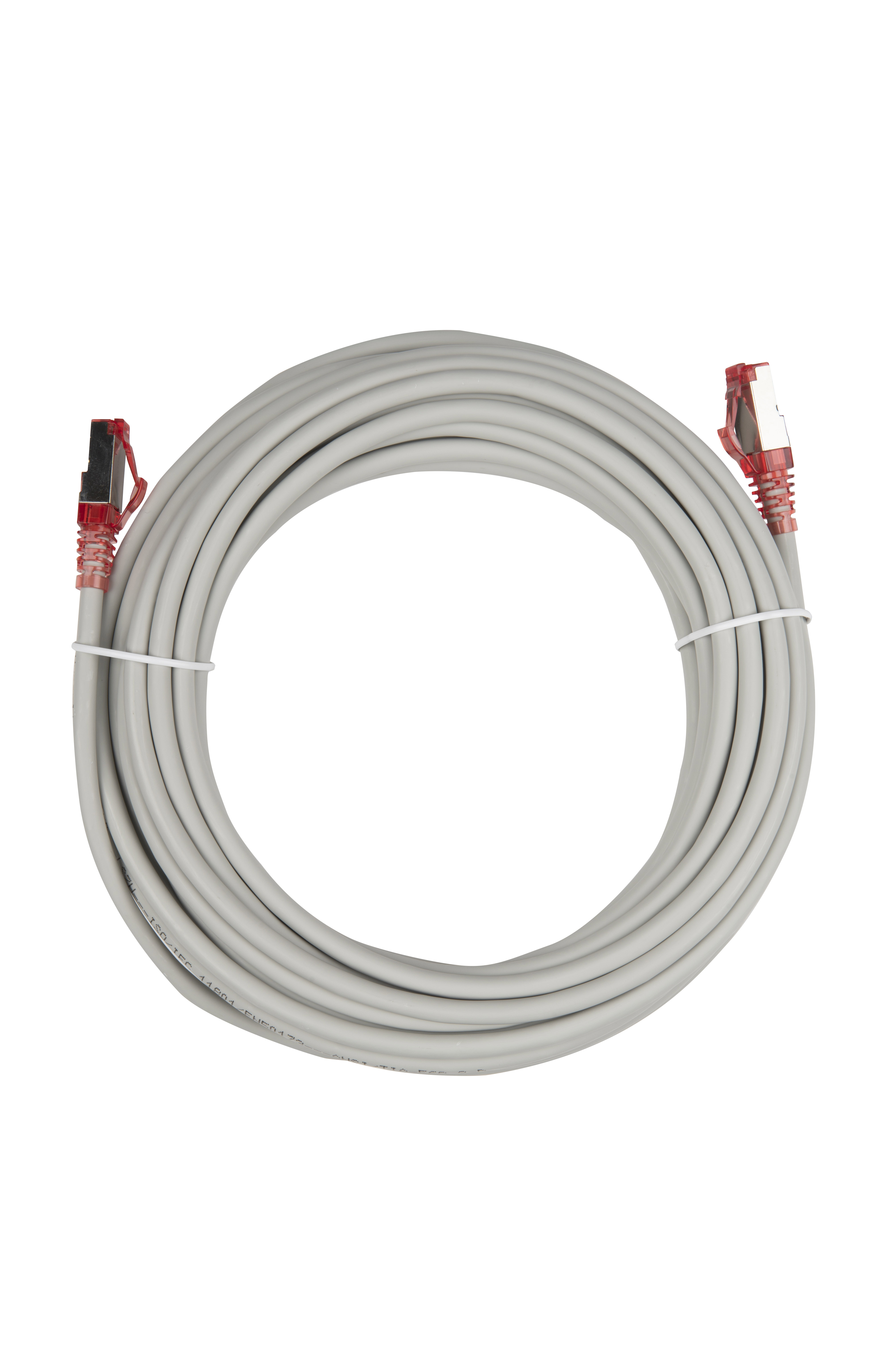 Hyperline PC-LPM-STP-RJ45-RJ45-C5e-10M-LSZH-GY Патч-корд F/UTP, экранированный, Cat.5e (100% Fluke Component Tested), LSZH, 10 м, серый — фото