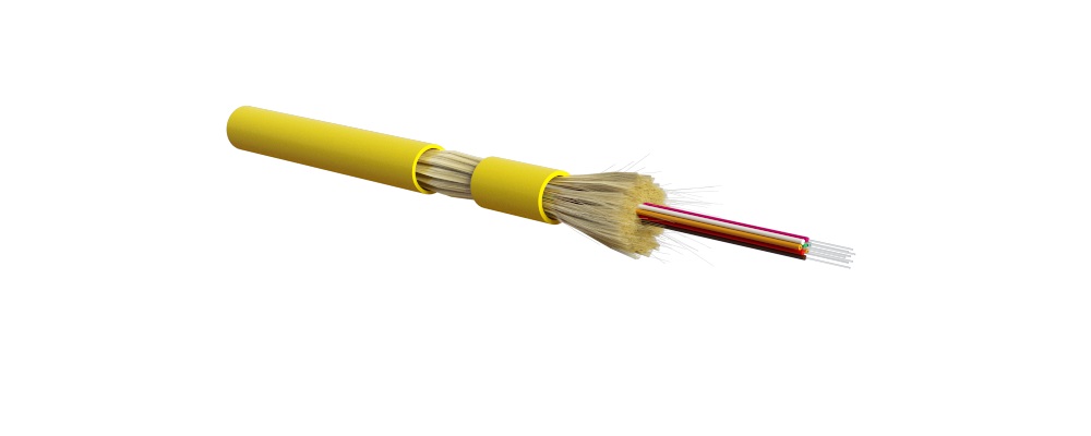 Hyperline FO-DT-IN-9S-8-LSZH-YL Кабель волоконно-оптический 9/125 (OS2) одномодовый, 8 волокон, плотное буферное покрытие (tight buffer), для внутренней прокладки, LSZH, нг(А)-HF, –40°C – +70°C, желтый