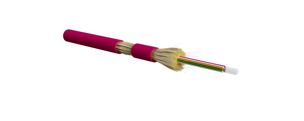 Hyperline FO-DT-IN-504-16-LSZH-MG Кабель волоконно-оптический 50/125 (OM4) многомодовый, 16 волокон, плотное буферное покрытие (tight buffer), для внутренней прокладки, LSZH, нг(А)-HF, -40°C - +70°C, маджента