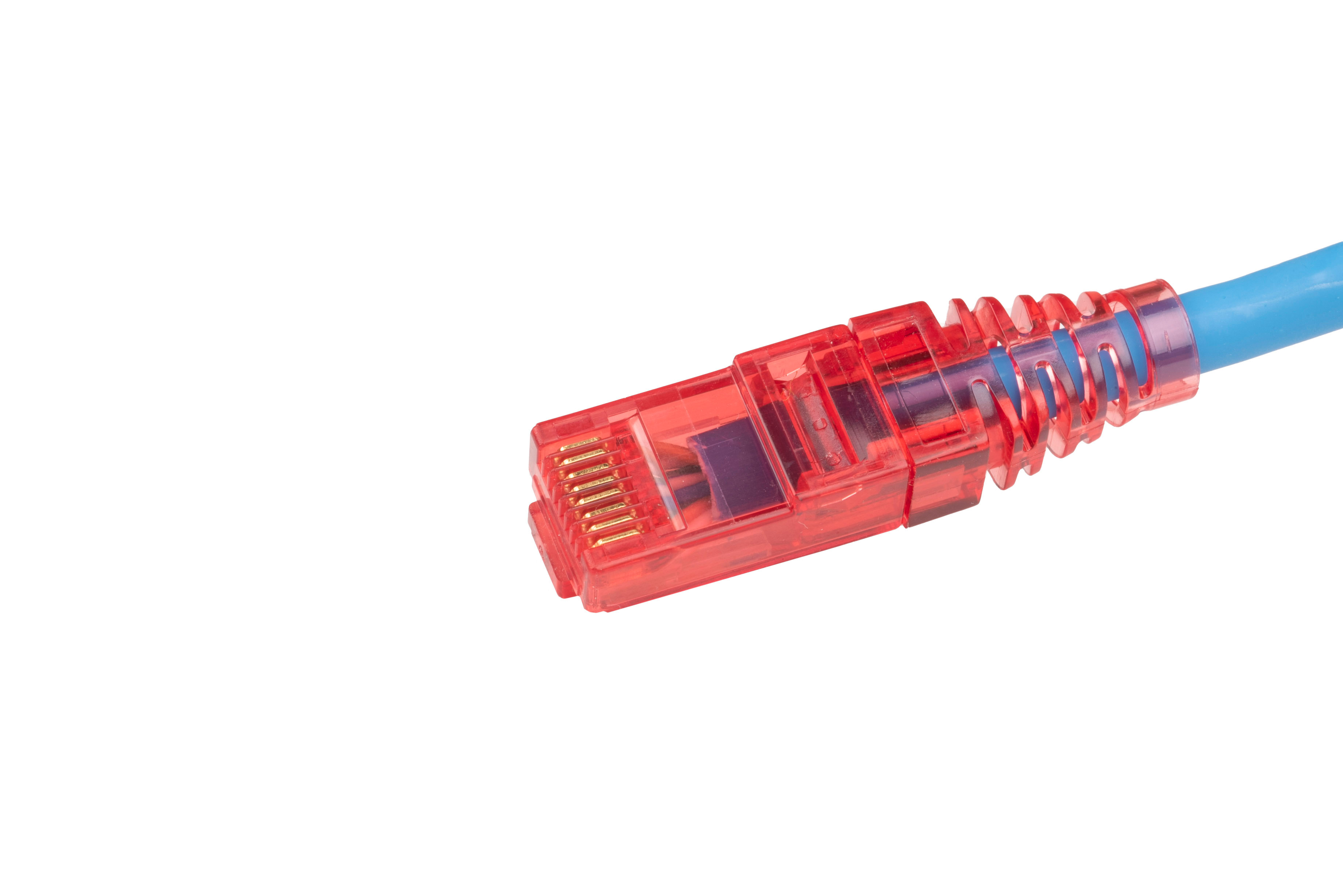 Hyperline PC-LPM-UTP-RJ45-RJ45-C5e-5M-LSZH-BL Патч-корд RJ-45/RJ-45, неэкранированный U/UTP, категория 5e (100% Fluke Component Tested), 24AWG, LSZH, 5 м, синий — фото