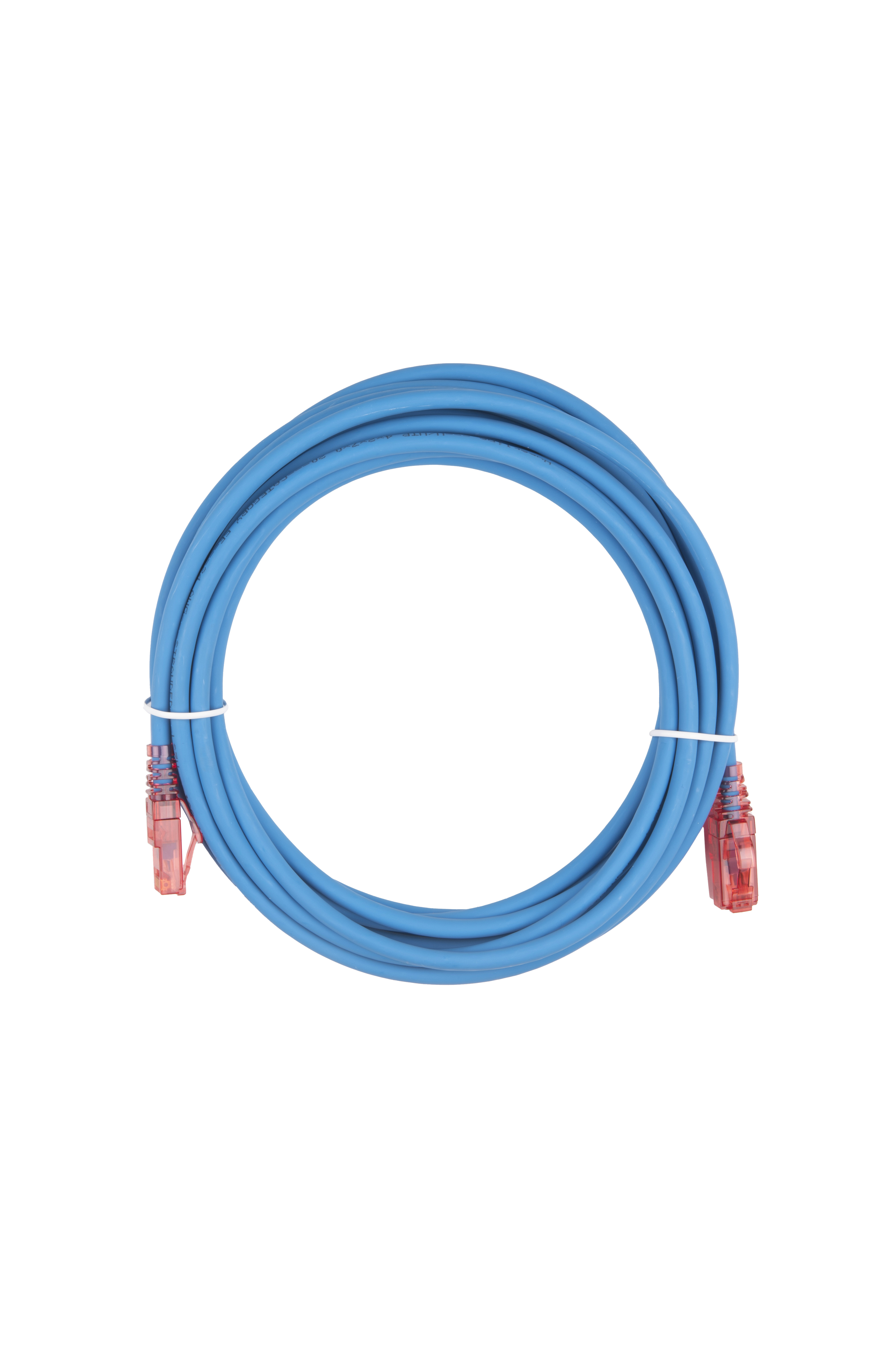 Hyperline PC-LPM-UTP-RJ45-RJ45-C5e-5M-LSZH-BL Патч-корд RJ-45/RJ-45, неэкранированный U/UTP, категория 5e (100% Fluke Component Tested), 24AWG, LSZH, 5 м, синий — фото