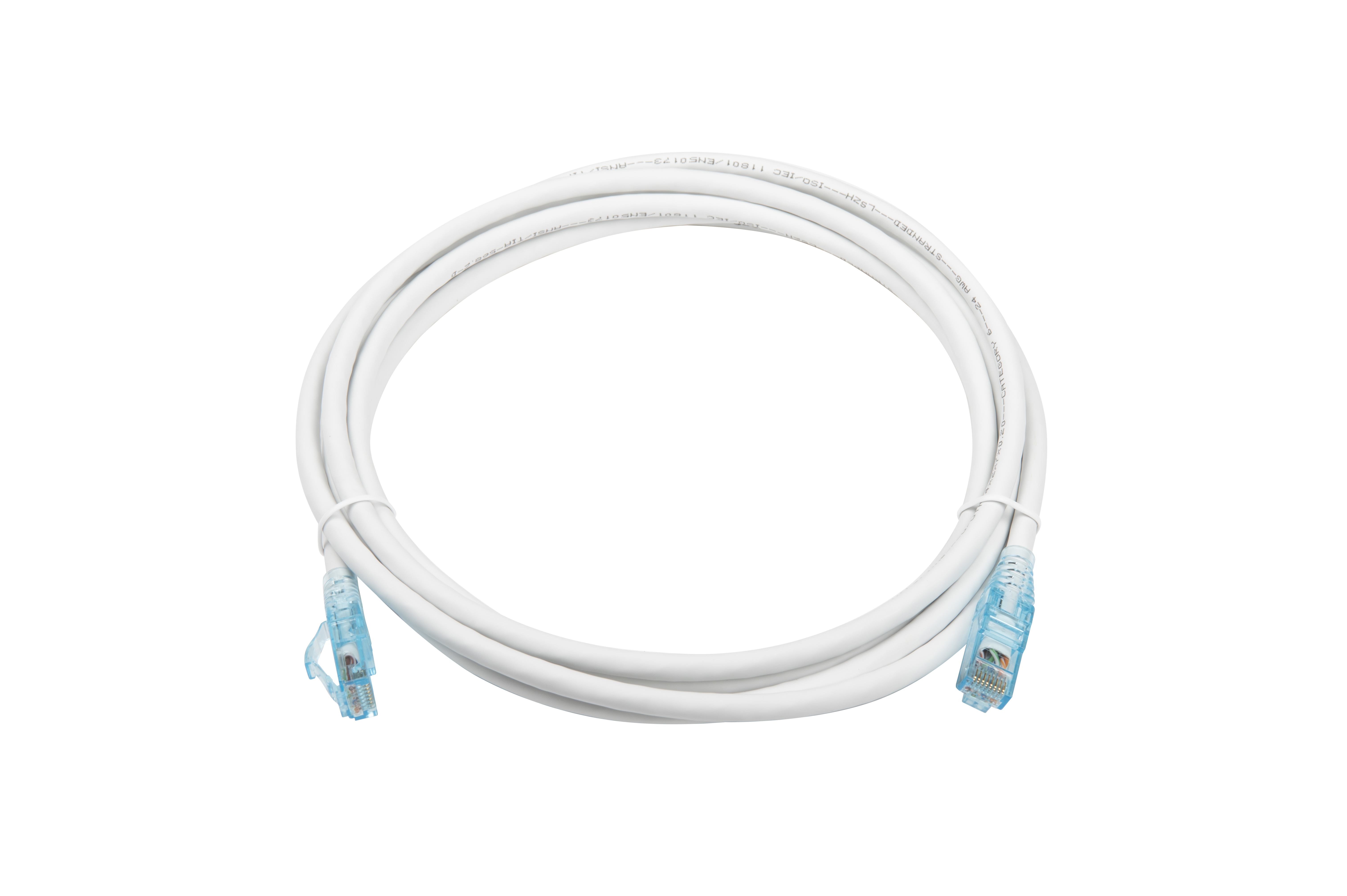 Hyperline PC-LPM-UTP-RJ45-RJ45-C6-3M-LSZH-WH Патч-корд RJ-45/RJ-45, неэкранированный U/UTP, категория 6 (100% Fluke Component Tested), 24AWG, LSZH, 3 м, белый