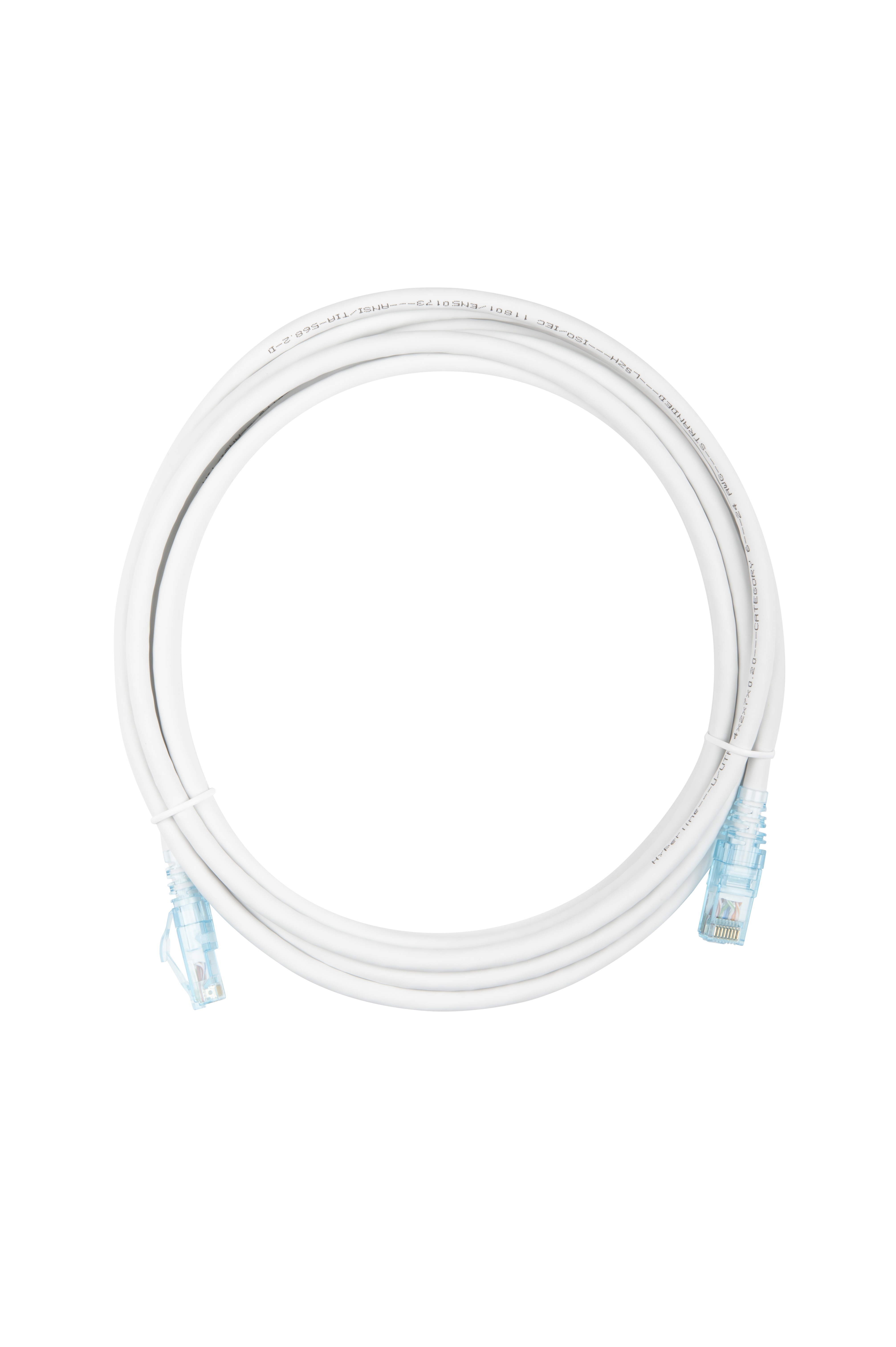 Hyperline PC-LPM-UTP-RJ45-RJ45-C6-3M-LSZH-WH Патч-корд RJ-45/RJ-45, неэкранированный U/UTP, категория 6 (100% Fluke Component Tested), 24AWG, LSZH, 3 м, белый — фото