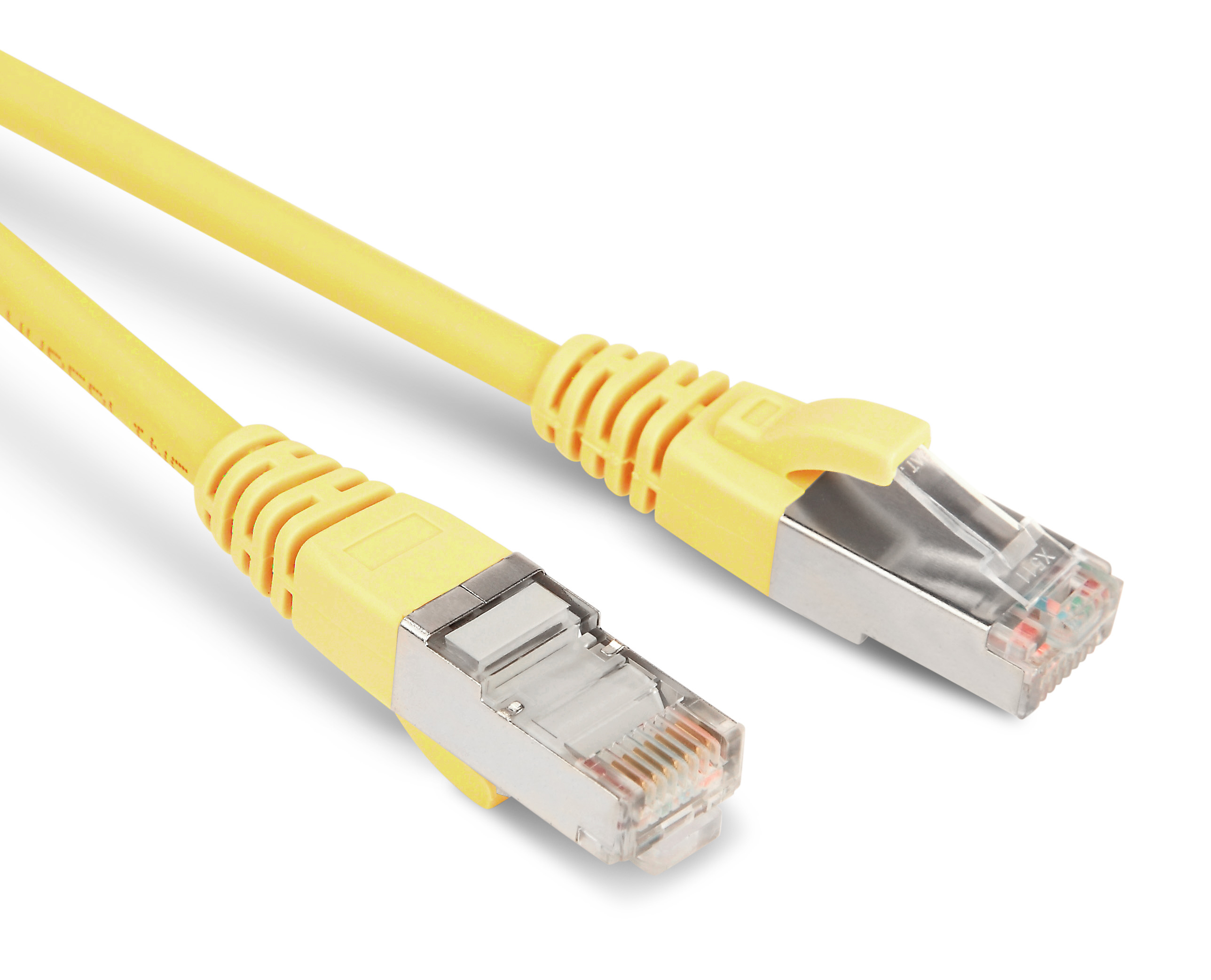 Hyperline PC-LPM-STP-RJ45-RJ45-C6-10M-LSZH-YL Патч-корд RJ-45/RJ-45, экранированный U/FTP, категория 6 (100% Fluke Component Tested), 26AWG, LSZH, 10 м, желтый