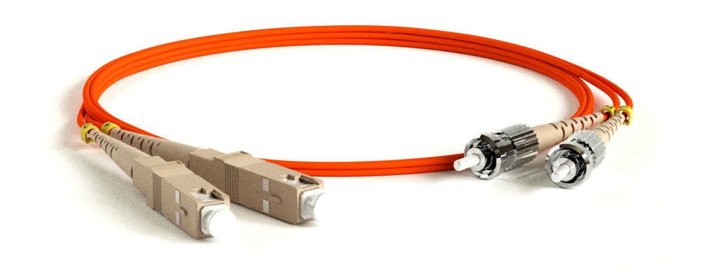Hyperline FC-D2-50-SC/UR-ST/UR-H-3M-LSZH-OR Патч-корд волоконно-оптический (шнур) MM 50/125 (OM2), SC-ST, UPC, duplex, 2.0 мм, LSZH, 3 м (замена FC-D2-50-SC/PR-ST/PR-H-3M-LSZH-OR)