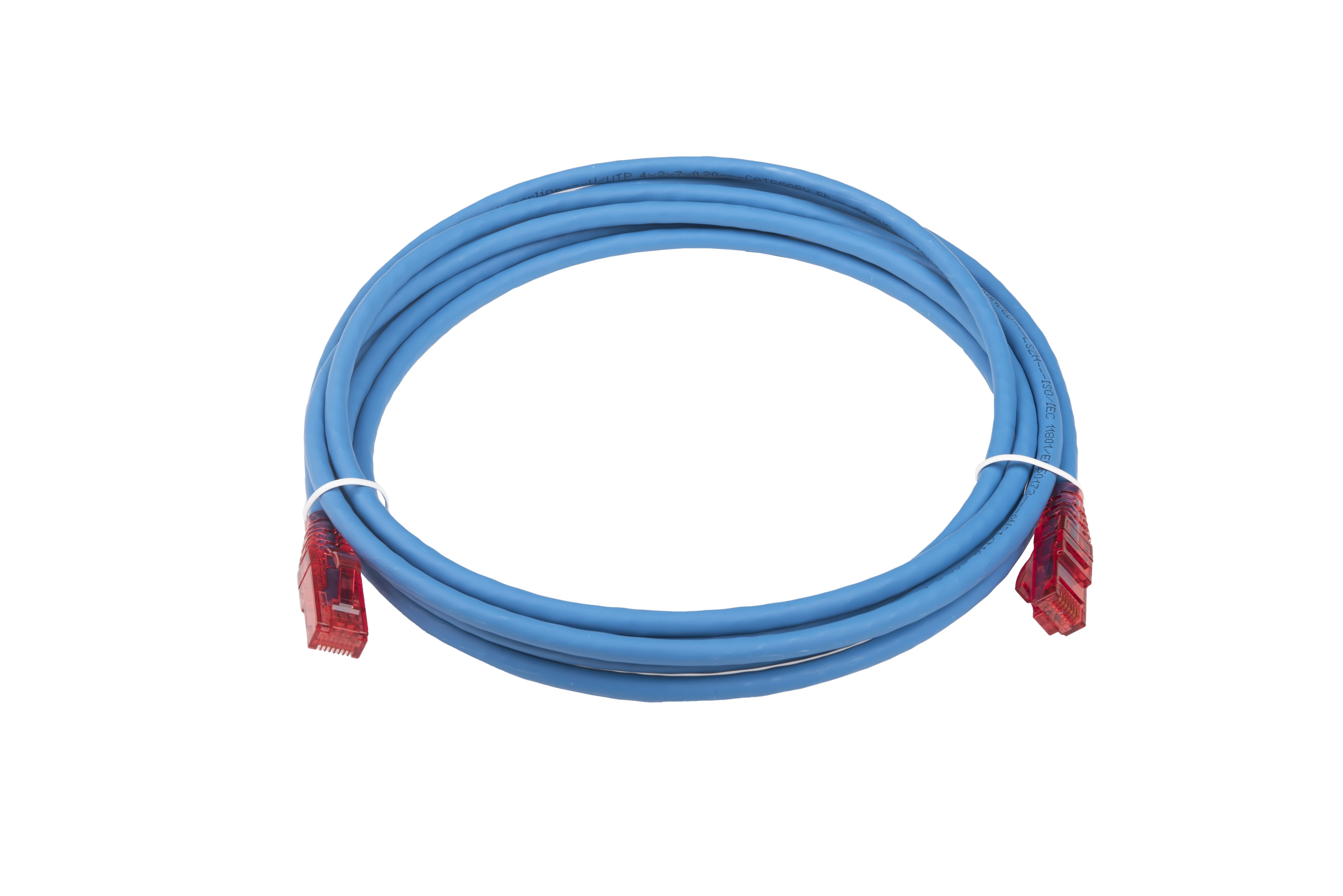 Hyperline PC-LPM-UTP-RJ45-RJ45-C5e-3M-LSZH-BL Патч-корд RJ-45/RJ-45, неэкранированный U/UTP, категория 5e (100% Fluke Component Tested), 24AWG, LSZH, 3 м, синий — фото