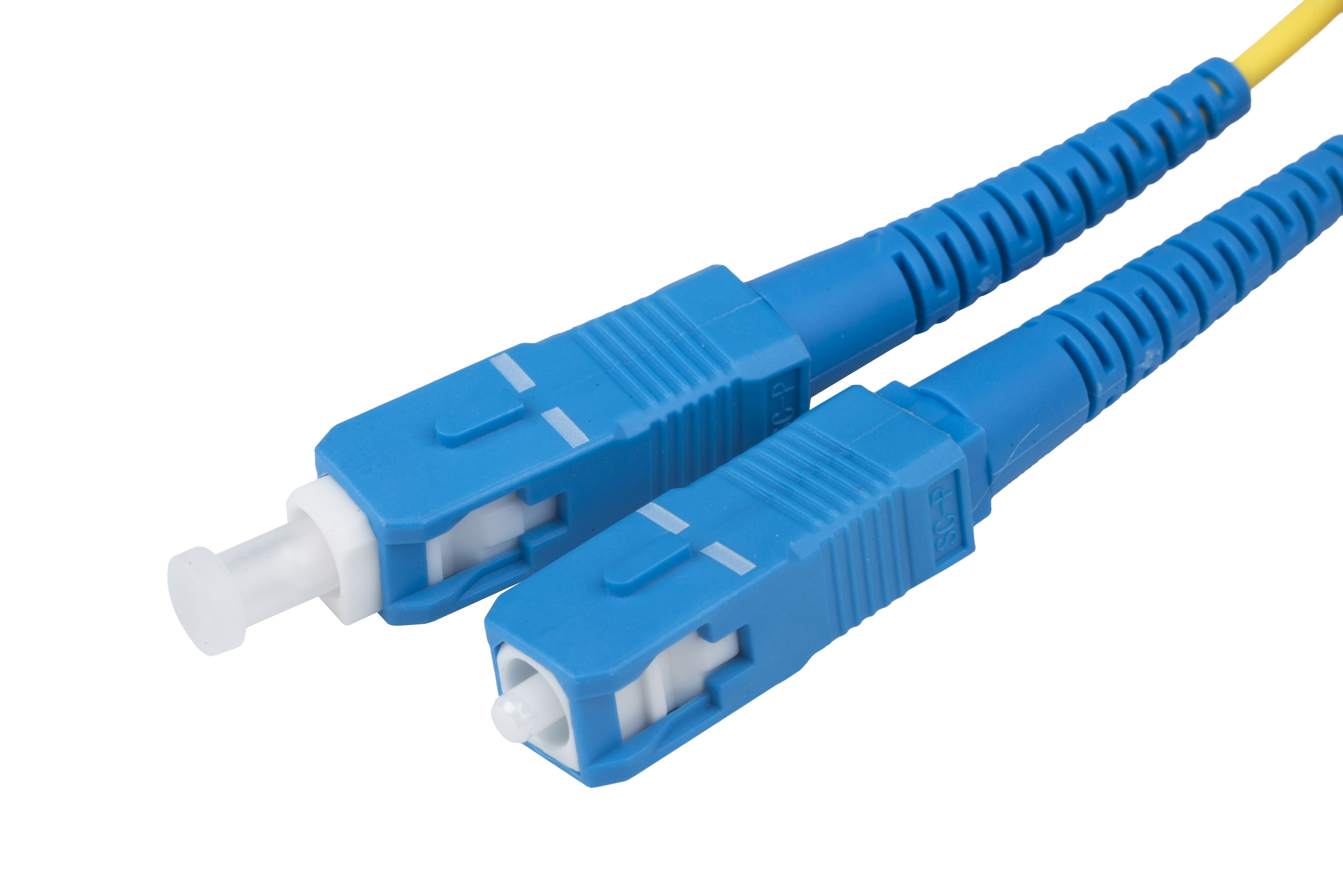 Hyperline FC-D2-9-LC/UR-SC/UR-H-2M-LSZH-YL Патч-корд волоконно-оптический (шнур) SM 9/125 (OS2), LC/UPC-SC/UPC, 2.0 мм, duplex, LSZH, 2 м — фото