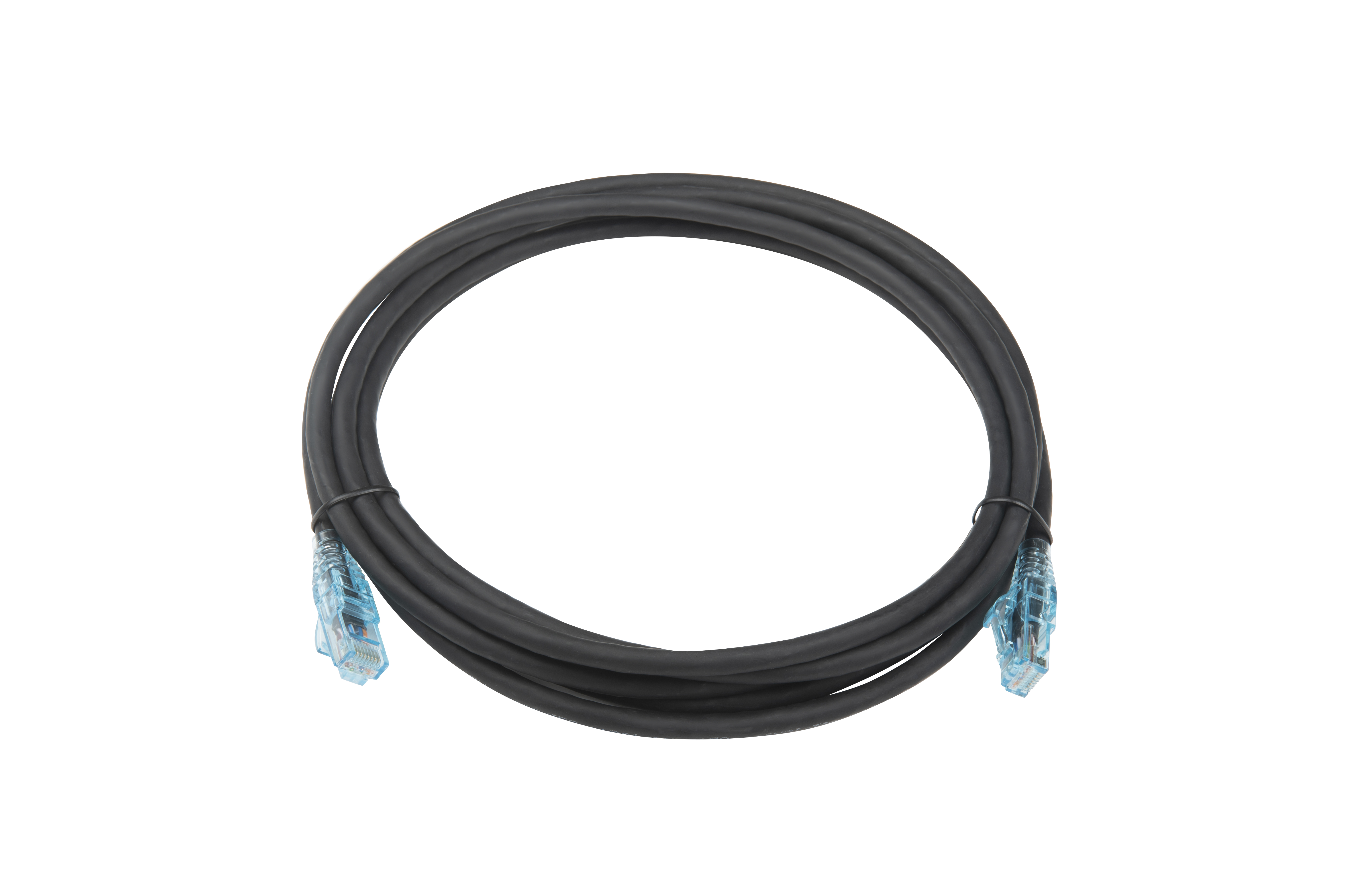 Hyperline PC-LPM-UTP-RJ45-RJ45-C6-3M-LSZH-BK Патч-корд RJ-45/RJ-45, неэкранированный U/UTP, категория 6 (100% Fluke Component Tested), 24AWG, LSZH, 3 м, черный — фото