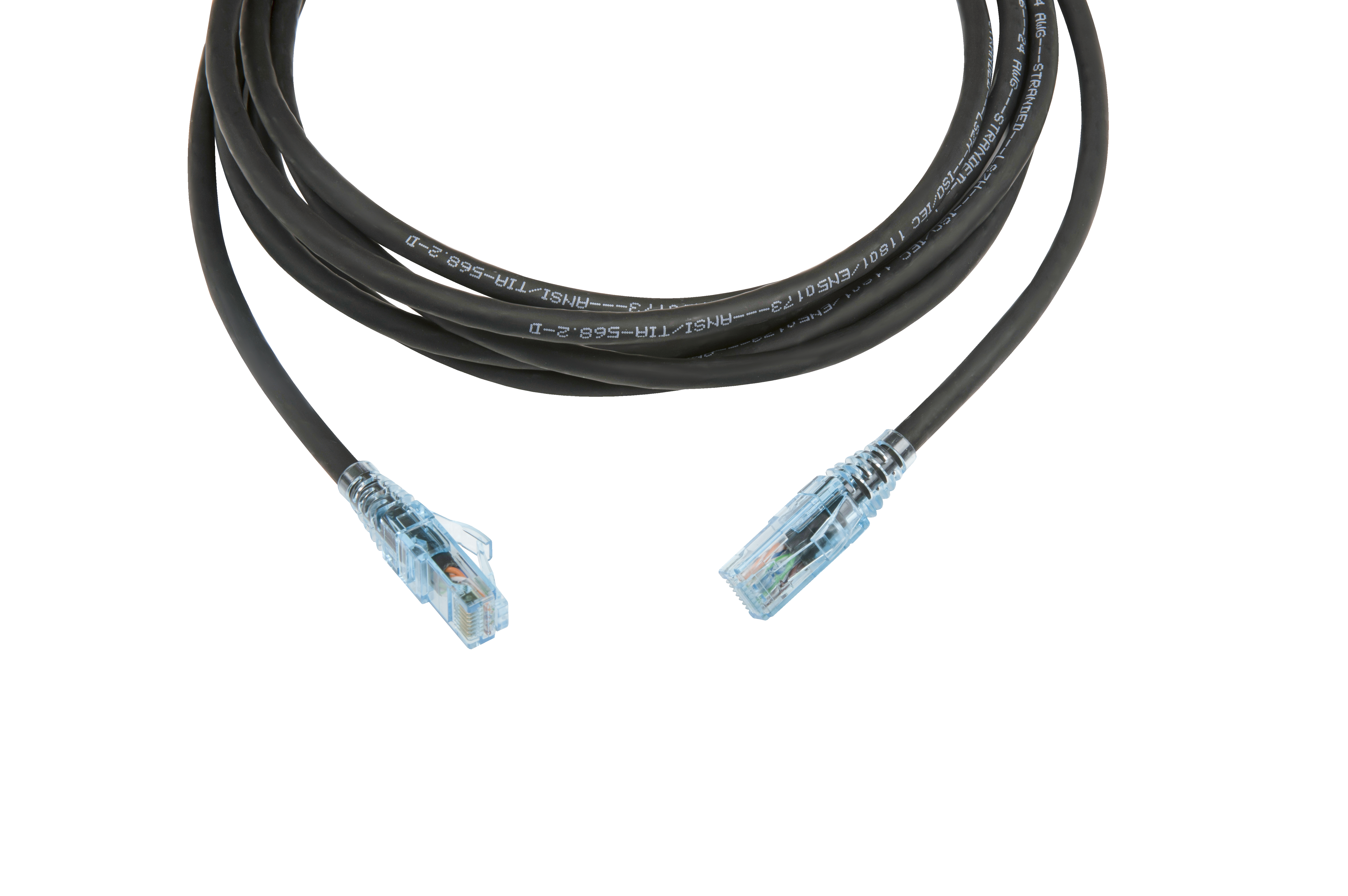 Hyperline PC-LPM-UTP-RJ45-RJ45-C6-3M-LSZH-BK Патч-корд RJ-45/RJ-45, неэкранированный U/UTP, категория 6 (100% Fluke Component Tested), 24AWG, LSZH, 3 м, черный — фото