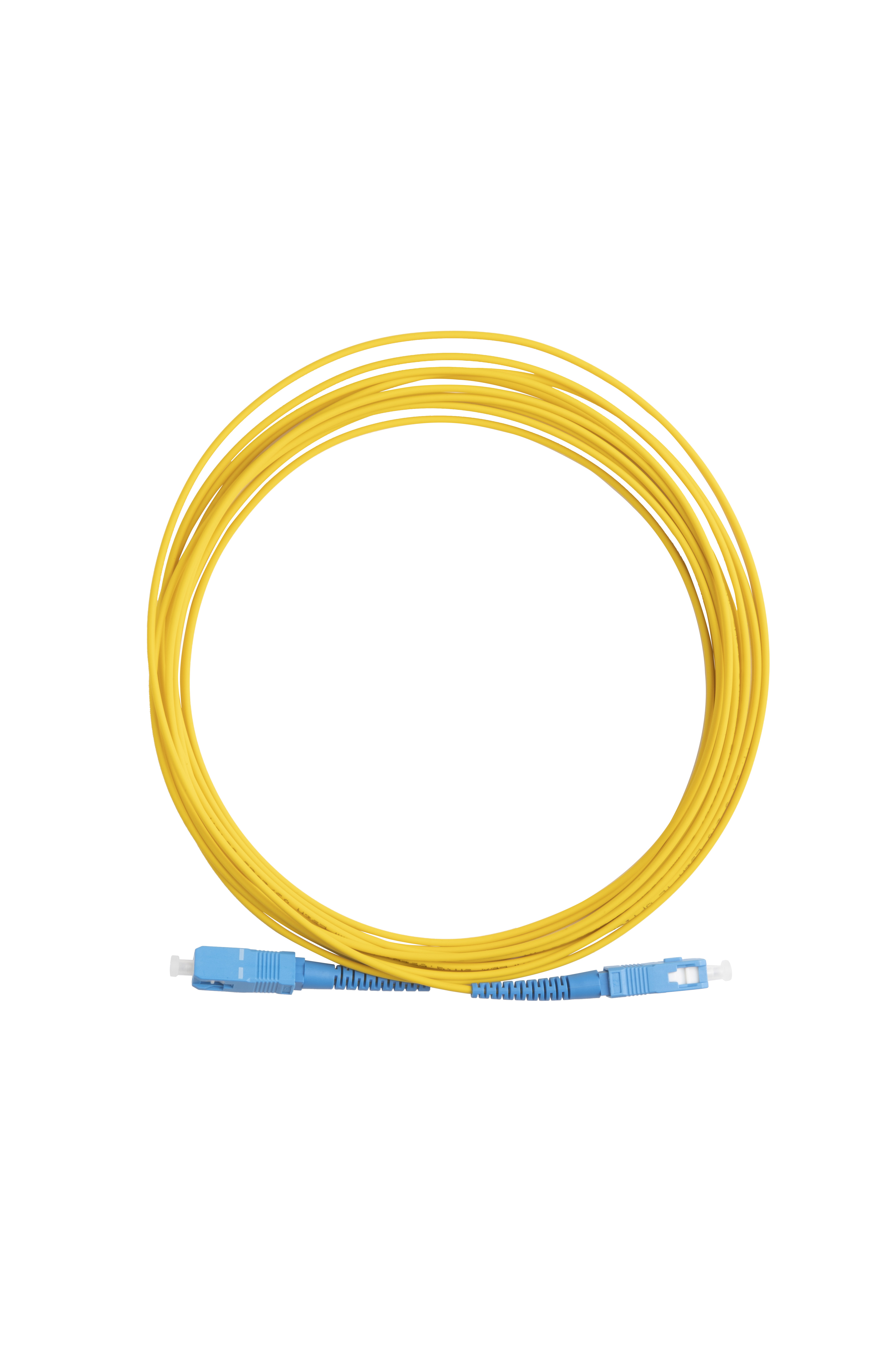 Hyperline FC-S2-9-SC/UR-SC/UR-H-5M-LSZH-YL Патч-корд волоконно-оптический (шнур) SM 9/125 (OS2), SC/UPC-SC/UPC, 2.0 мм, simplex, LSZH, 5 м — фото