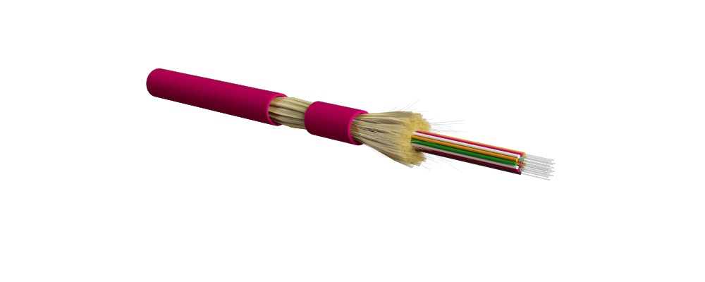 Hyperline FO-DT-IN-504-24-LSZH-MG Кабель волоконно-оптический 50/125 (OM4) многомодовый, 24 волокна, плотное буферное покрытие (tight buffer), для внутренней прокладки, LSZH, нг(А)-HF, -40°C - +70°C, маджента