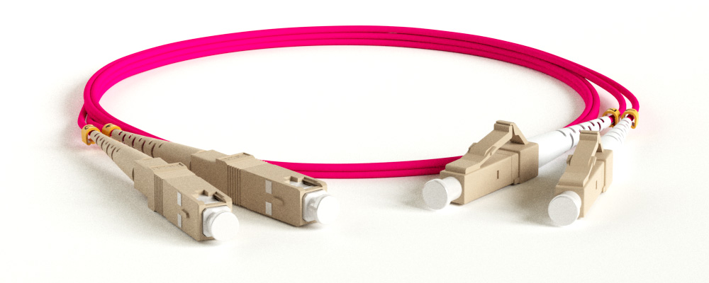 Hyperline FC-D2-504-LC/UR-SC/UR-H-15M-LSZH-MG Патч-корд волоконно-оптический (шнур) MM 50/125 (OM4), LC-SC, UPC, duplex, 2.0 мм, до 100G, LSZH, 15 м (замена FC-D2-504-LC/PR-SC/PR-H-15M-LSZH-MG)