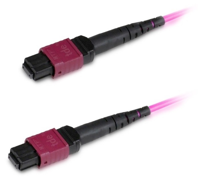 Hyperline FHD-MC3-504-MPOF12/PS-MPOF12/PS-B-10M-LSZH-MG Патч-корд волоконно-оптический МРО (мама)-МРО (мама), тип B, 12 волокон, 50/125 (OM4), 40/100G, LSZH, 10 м