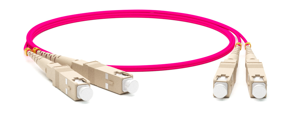 Hyperline FC-D2-504-SC/UR-SC/UR-H-15M-LSZH-MG Патч-корд волоконно-оптический (шнур) MM 50/125 (OM4), SC-SC, UPC, duplex, 2.0 мм, до 100G, LSZH, 15 м (замена FC-D2-504-SC/PR-SC/PR-H-15M-LSZH-MG)