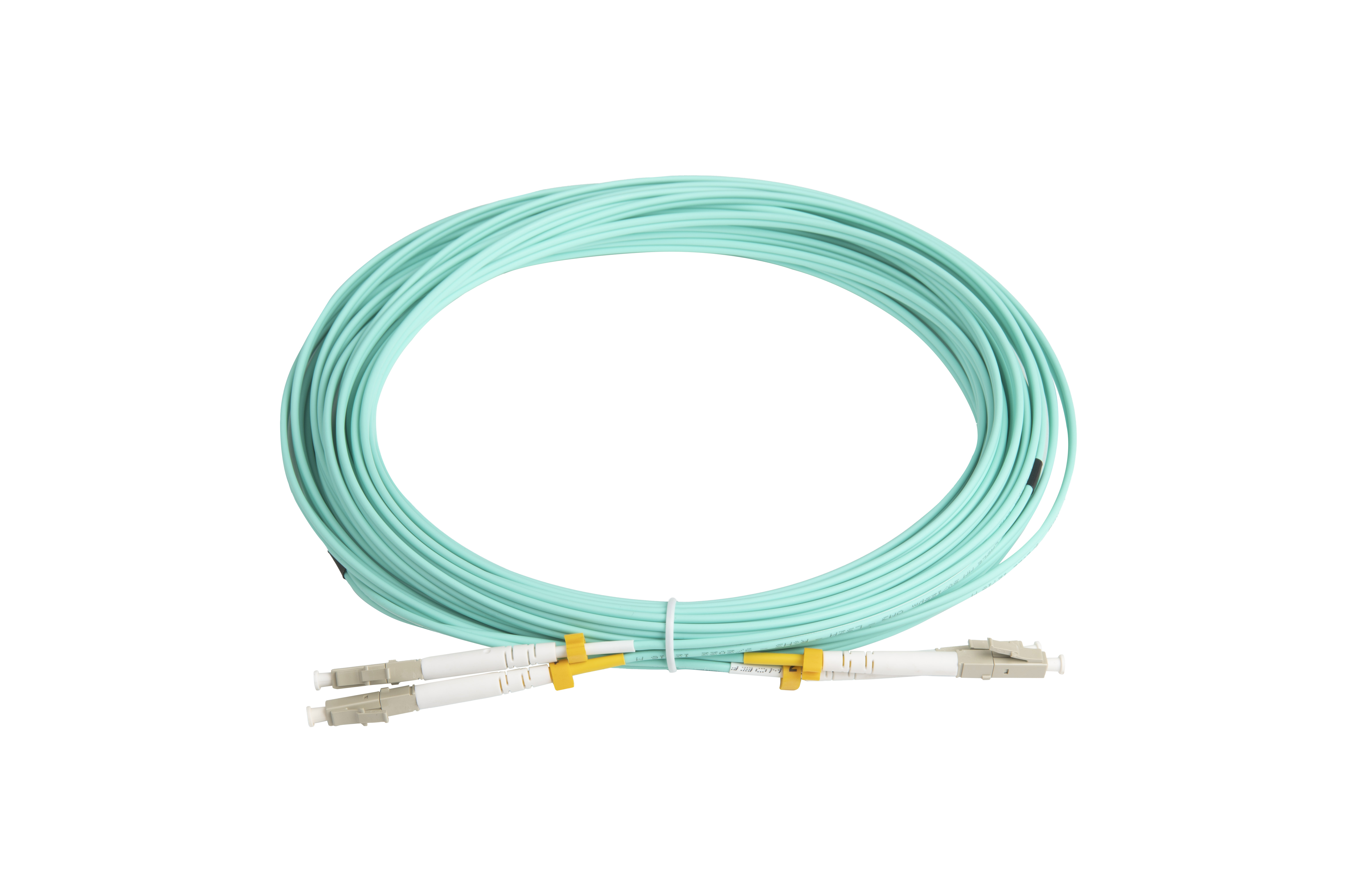 Hyperline FC-D2-503-LC/UR-LC/UR-H-10M-LSZH-AQ Патч-корд волоконно-оптический (шнур) MM 50/125 (OM3), LC-LC, UPC, duplex, 2.0 мм, до 100G, LSZH, 10 м (замена FC-D2-503-LC/PR-LC/PR-H-10M-LSZH-AQ)