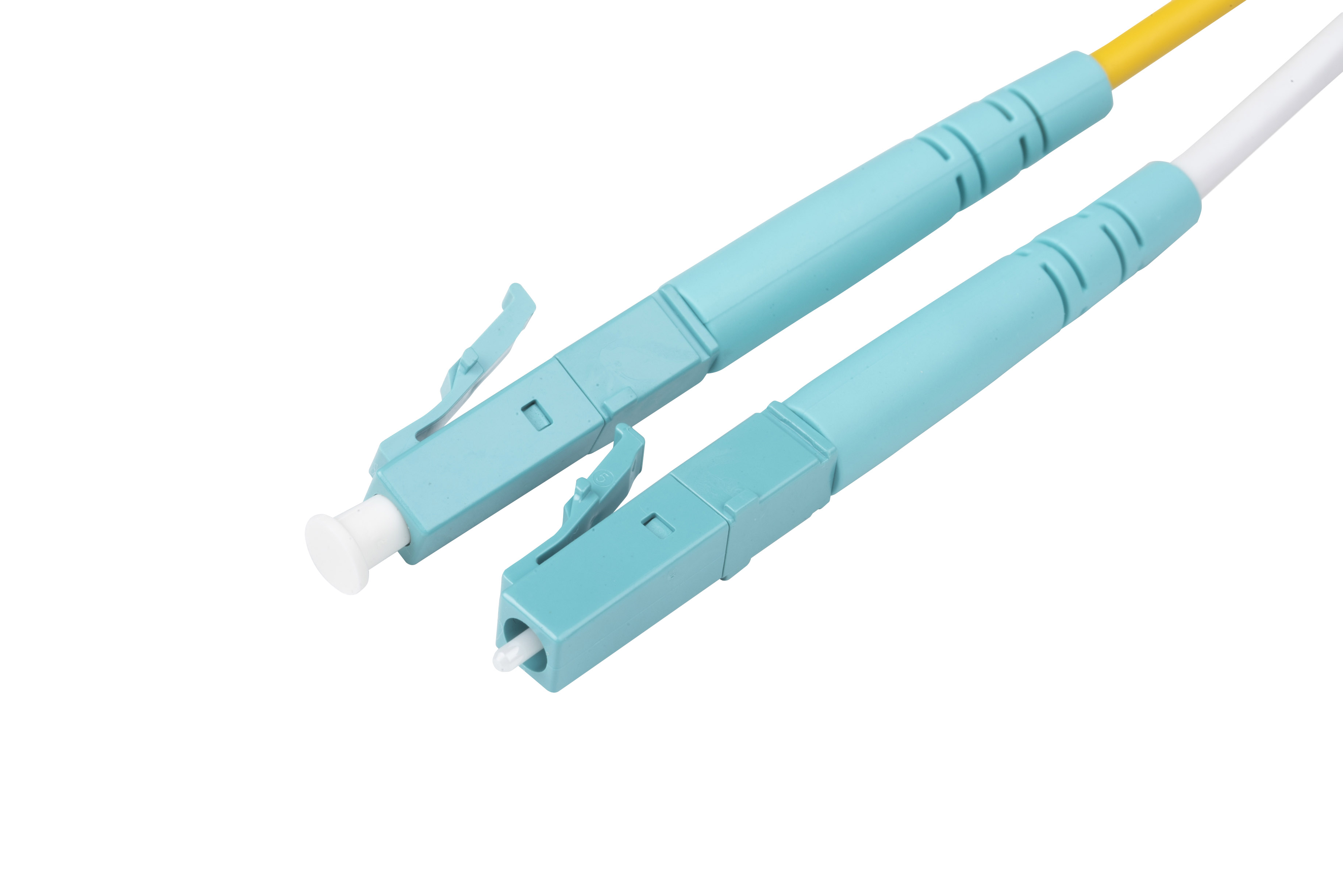 Hyperline FC-D2-503-LC/UR-LC/UR-H-3M-LSZH-AQ Патч-корд волоконно-оптический (шнур) MM 50/125 (OM3), LC-LC, UPC, duplex, 2.0 мм, до 100G, LSZH, 3 м (замена FC-D2-503-LC/PR-LC/PR-H-3M-LSZH-AQ) — фото