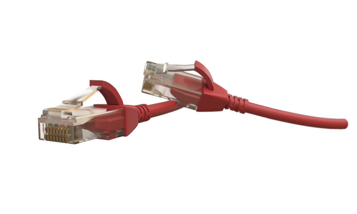 Hyperline PC-LPT-UTP-RJ45-RJ45-C6-2M-LSZH-RD Патч-корд RJ-45/RJ-45, неэкранированный U/UTP, категория 6 (100% Fluke Component Tested), 28AWG, LSZH, 2 м, красный