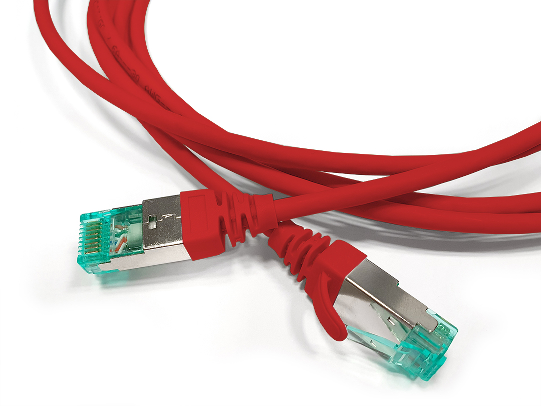 Hyperline PC-LPT-SFTP-RJ45-RJ45-C6a-3M-LSZH-RD Патч-корд S/FTP, экранированный, категория 6a (100% Fluke Component Tested), 30AWG, LSZH, 3 м, красный