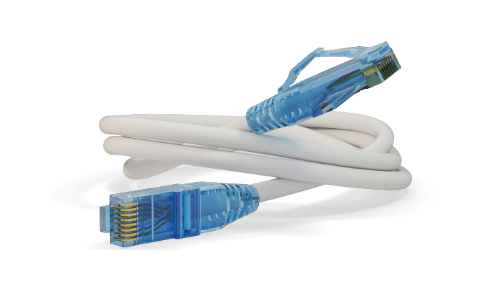 Hyperline PC-LPM-UTP-RJ45-RJ45-C6-1M-LSZH-WH Патч-корд RJ-45/RJ-45, неэкранированный U/UTP, категория 6 (100% Fluke Component Tested), 24AWG, LSZH, 1 м, белый — фото