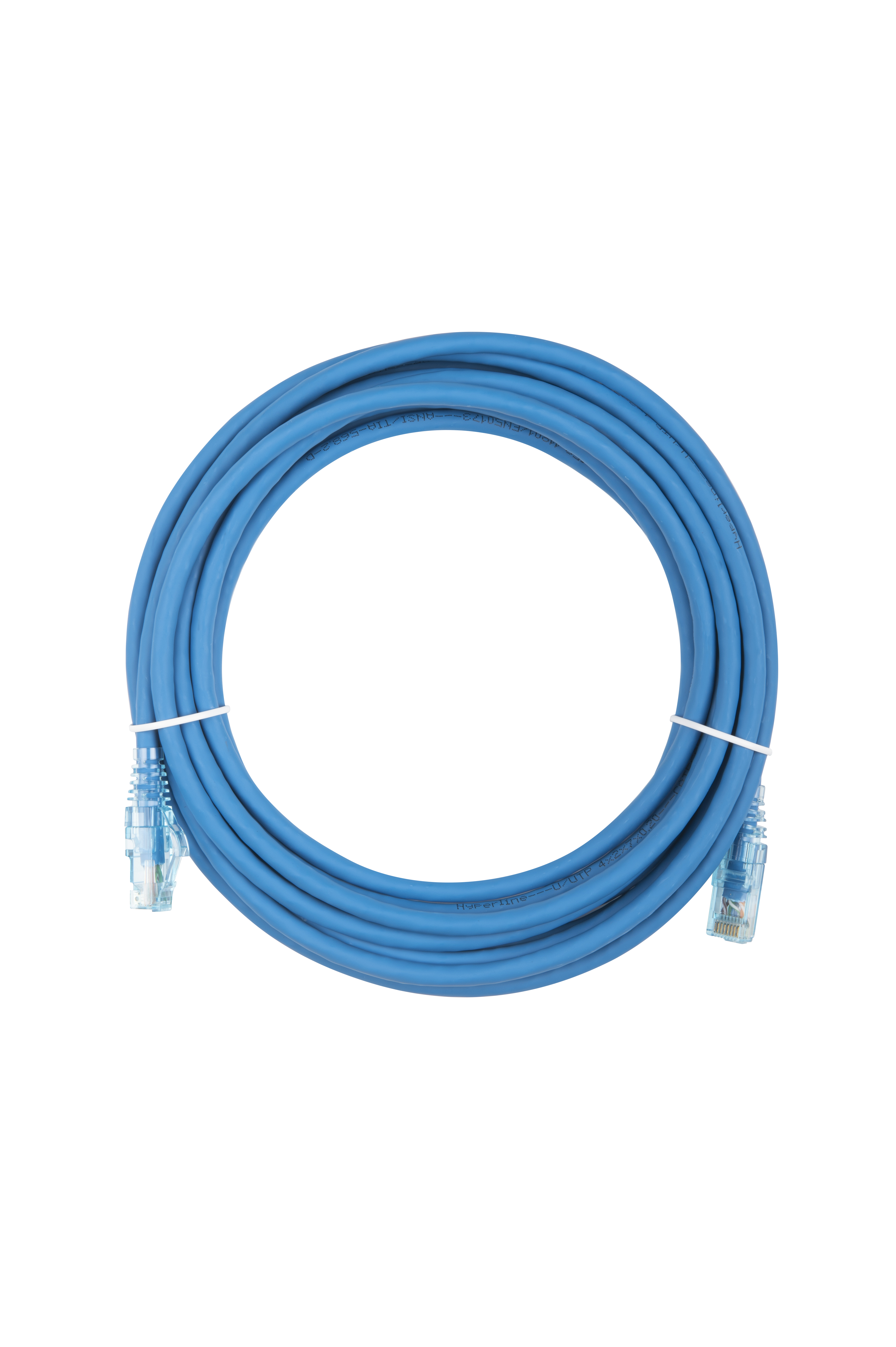Hyperline PC-LPM-UTP-RJ45-RJ45-C6-5M-LSZH-BL Патч-корд RJ-45/RJ-45, неэкранированный U/UTP, категория 6 (100% Fluke Component Tested), 24AWG, LSZH, 5 м, синий — фото
