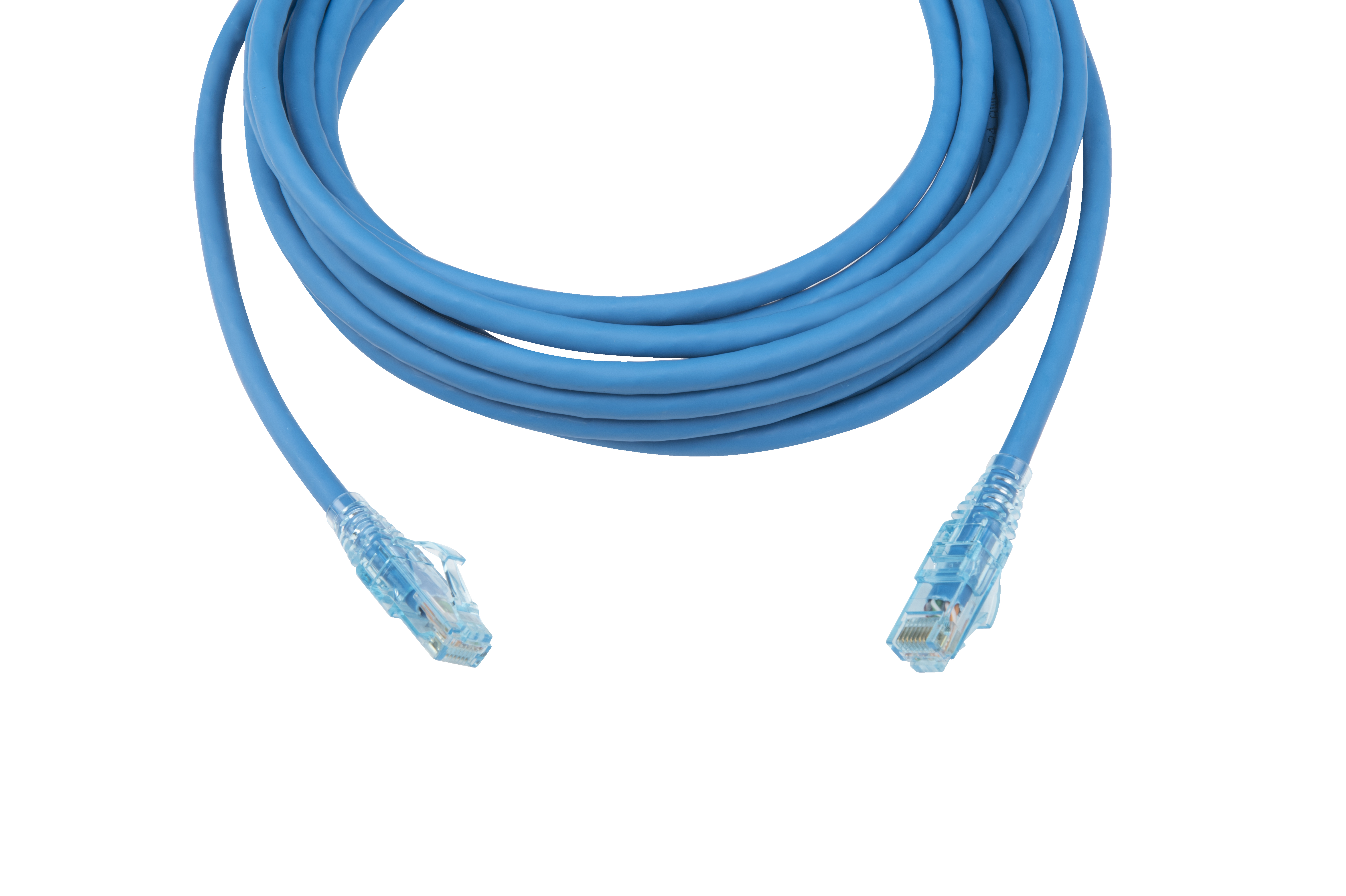 Hyperline PC-LPM-UTP-RJ45-RJ45-C6-5M-LSZH-BL Патч-корд RJ-45/RJ-45, неэкранированный U/UTP, категория 6 (100% Fluke Component Tested), 24AWG, LSZH, 5 м, синий — фото