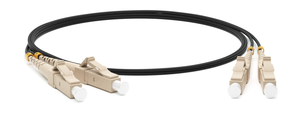 Hyperline FC-D2-50-LC/UR-LC/UR-H-3M-LSZH-BK Патч-корд волоконно-оптический (шнур) MM 50/125 (OM2), LC-LC, UPC, duplex, 2.0 мм, LSZH, 3 м, черный (замена FC-D2-50-LC/PR-LC/PR-H-3M-LSZH-BK)