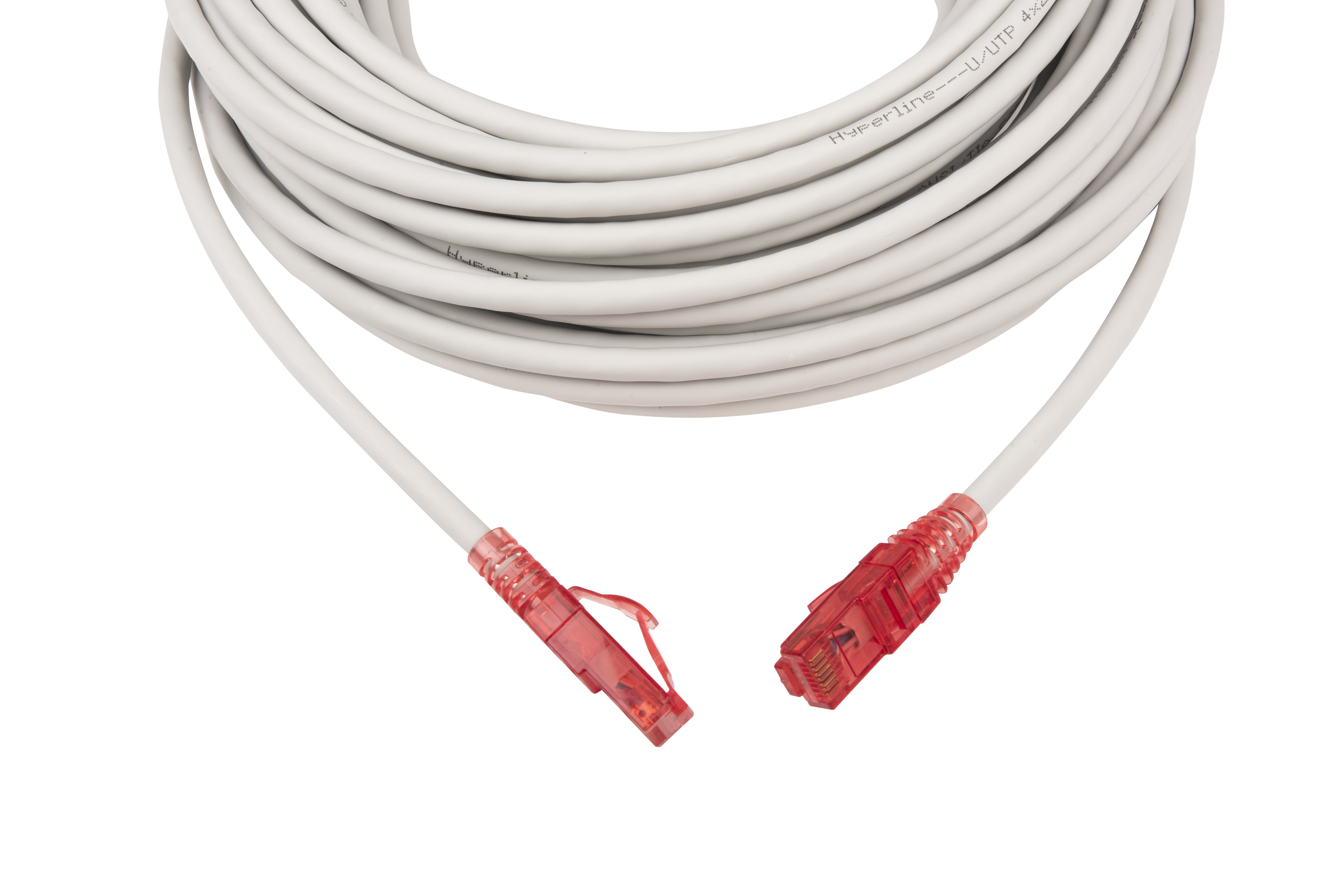 Hyperline PC-LPM-UTP-RJ45-RJ45-C5e-15M-LSZH-GY Патч-корд RJ-45/RJ-45, неэкранированный U/UTP, категория 5e (100% Fluke Component Tested), 24AWG, LSZH, 15 м, серый — фото