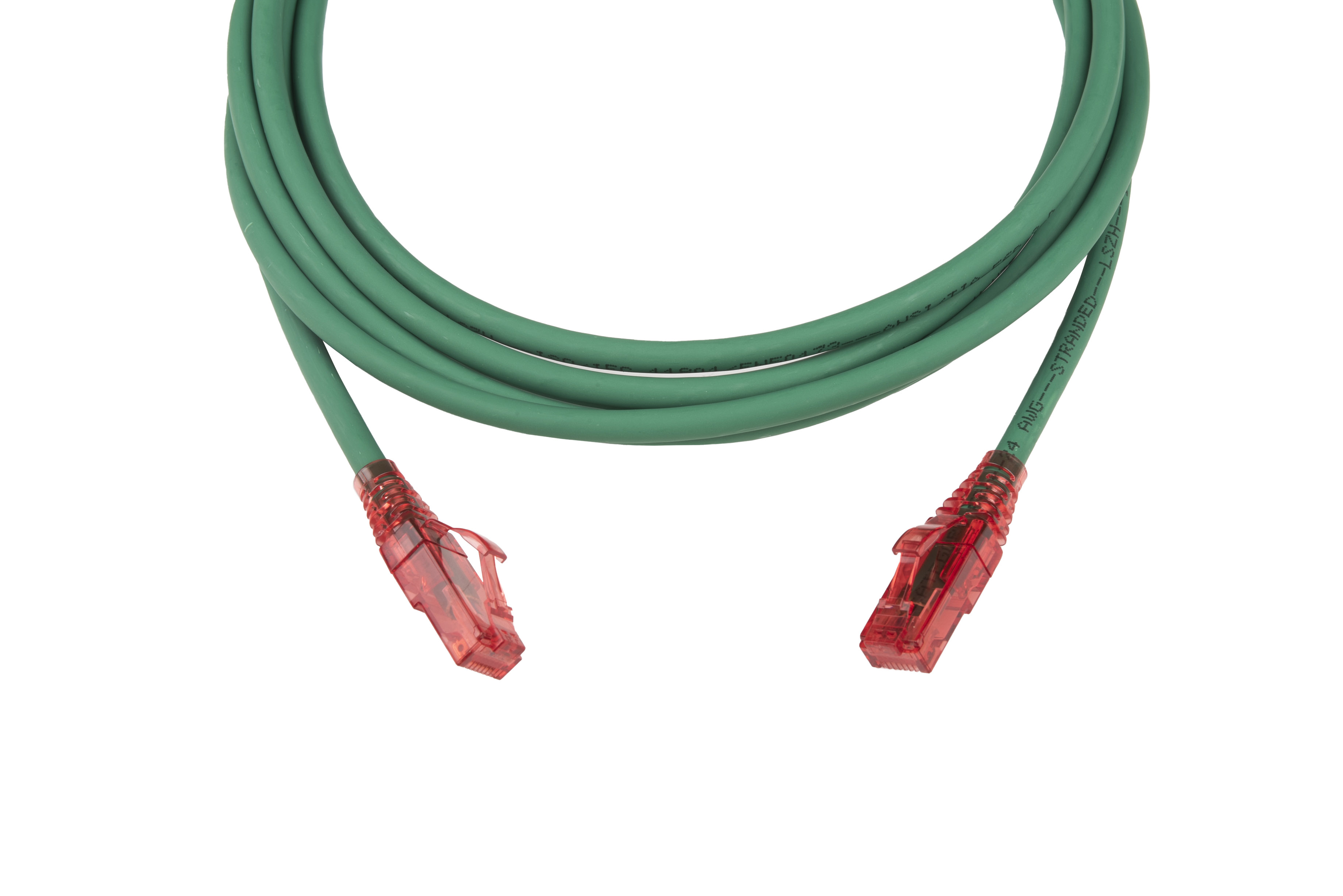 Hyperline PC-LPM-UTP-RJ45-RJ45-C5e-3M-LSZH-GN Патч-корд RJ-45/RJ-45, неэкранированный U/UTP, категория 5e (100% Fluke Component Tested), 24AWG, LSZH, 3 м, зеленый — фото