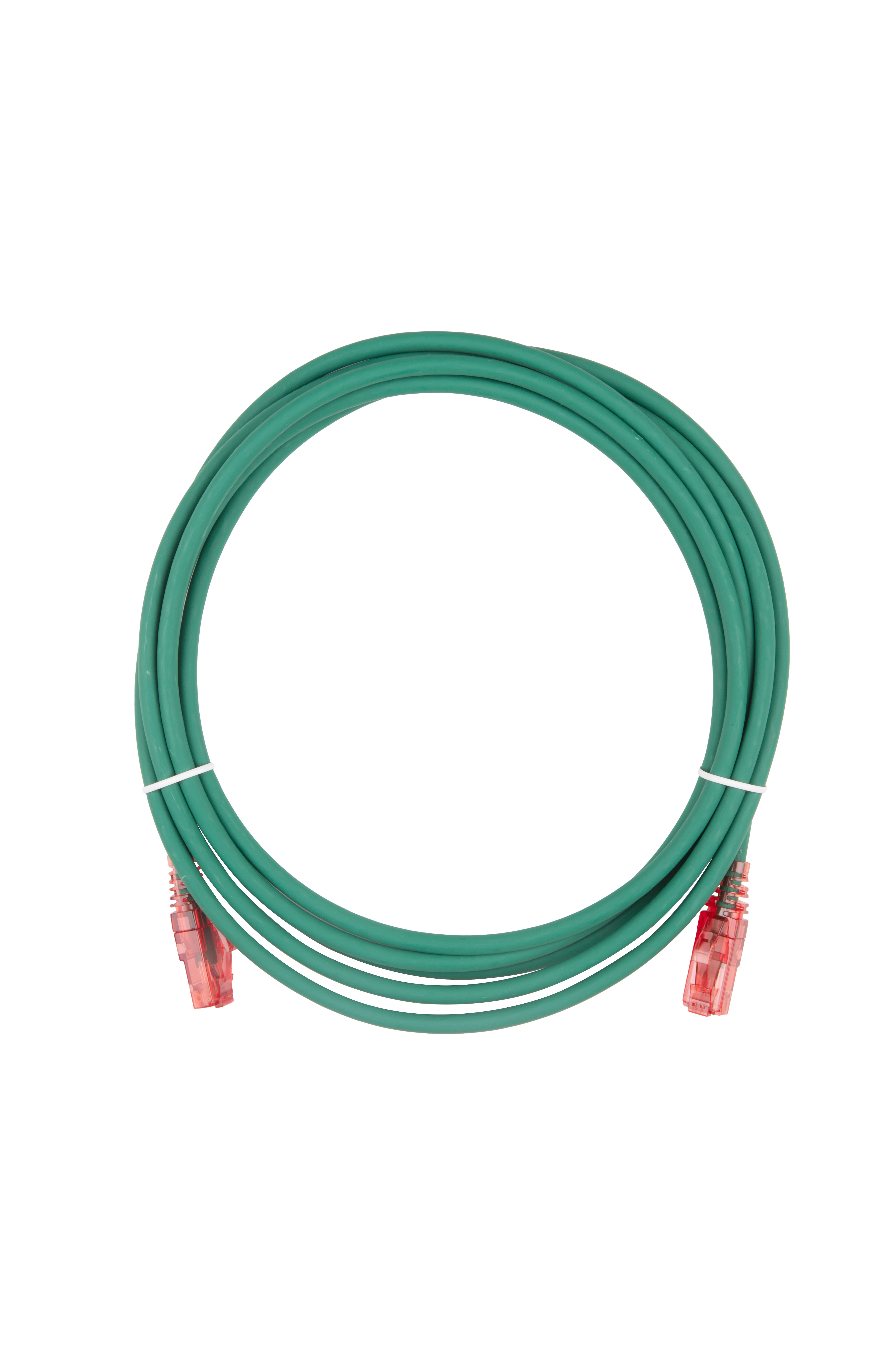 Hyperline PC-LPM-UTP-RJ45-RJ45-C5e-3M-LSZH-GN Патч-корд RJ-45/RJ-45, неэкранированный U/UTP, категория 5e (100% Fluke Component Tested), 24AWG, LSZH, 3 м, зеленый — фото
