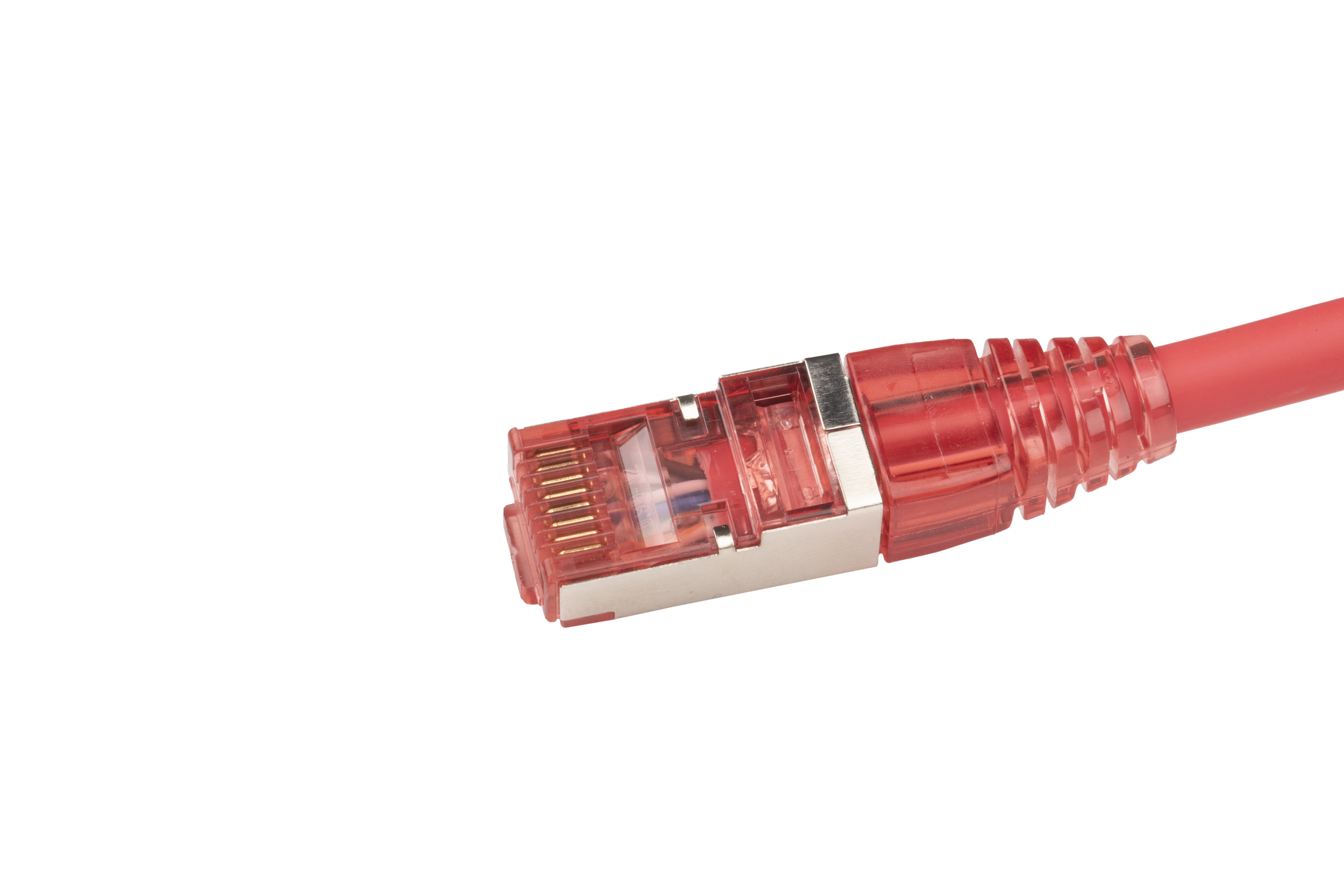 Hyperline PC-LPM-STP-RJ45-RJ45-C5e-10M-LSZH-RD Патч-корд F/UTP, экранированный, Cat.5е (100% Fluke Component Tested), LSZH, 10 м, красный — фото