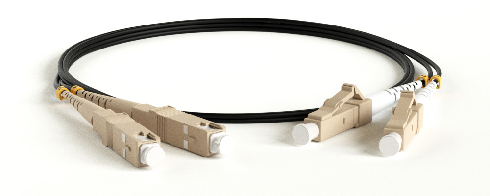 Hyperline FC-D2-50-LC/UR-SC/UR-H-20M-LSZH-BK Патч-корд волоконно-оптический (шнур) MM 50/125 (OM2), LC-SC, UPC, duplex, 2.0 мм, LSZH, 20 м, черный (замена FC-D2-50-LC/PR-SC/PR-H-20M-LSZH-BK)