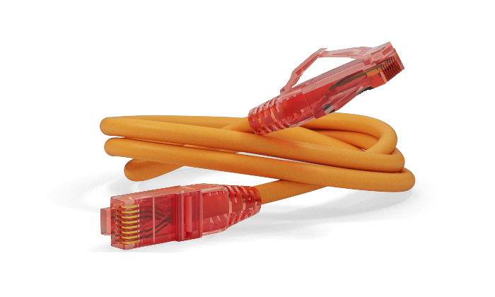 Hyperline PC-LPM-UTP-RJ45-RJ45-C5e-0.3M-LSZH-OR Патч-корд RJ-45/RJ-45, неэкранированный U/UTP, категория 5e (100% Fluke Component Tested), 24AWG, LSZH, 0.3 м, оранжевый — фото