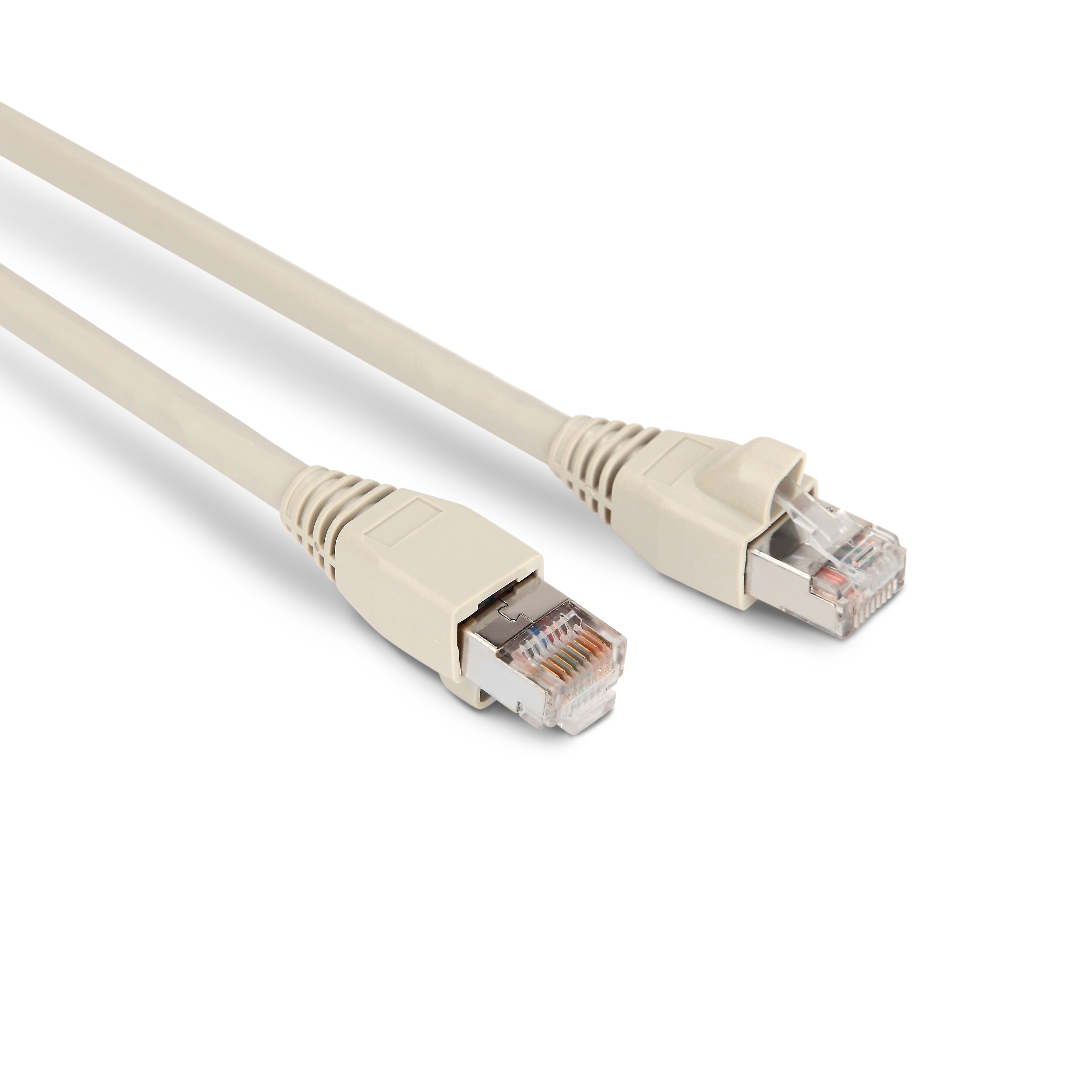 Hyperline PC-LPM-STP-RJ45-RJ45-C6a-10M-LSZH-GY Патч-корд F/UTP, экранированный, Cat.6a (100% Fluke Component Tested), LSZH, 10 м, серый — фото