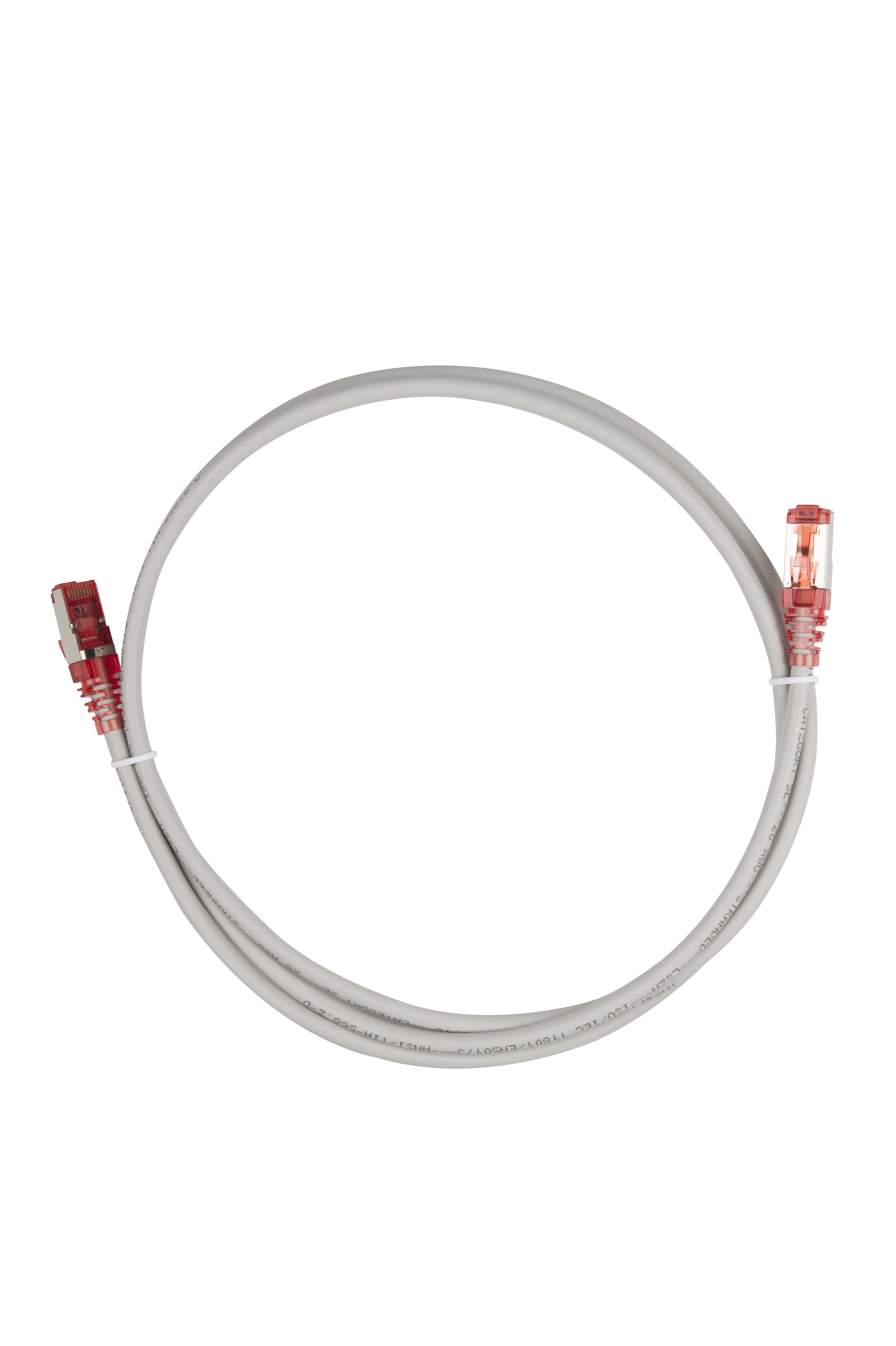 Hyperline PC-LPM-STP-RJ45-RJ45-C5e-1.5M-LSZH-GY Патч-корд F/UTP, экранированный, Cat.5e (100% Fluke Component Tested), LSZH, 1.5 м, серый — фото