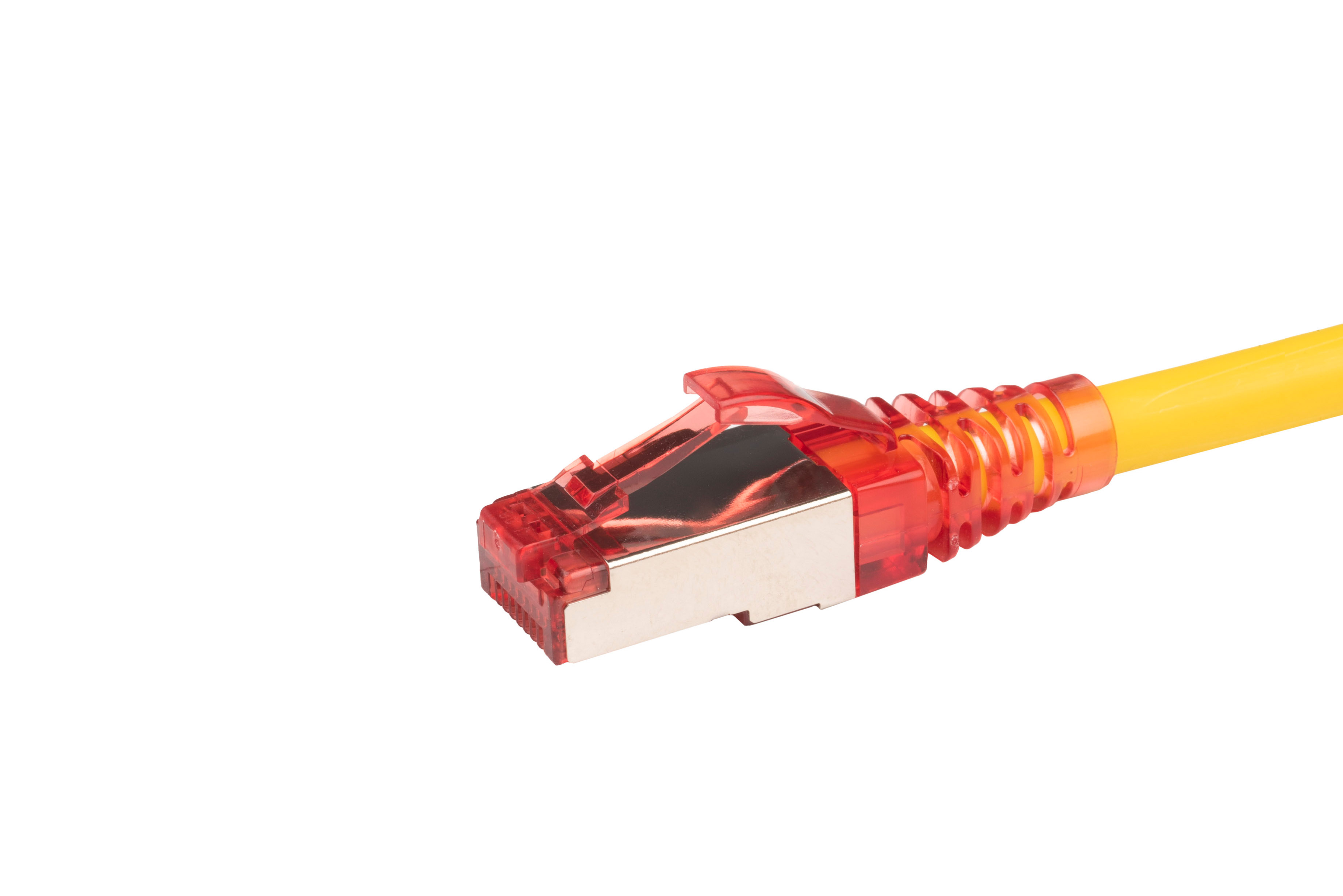 Hyperline PC-LPM-STP-RJ45-RJ45-C5e-5M-LSZH-YL Патч-корд F/UTP, экранированный, Cat.5е (100% Fluke Component Tested), LSZH, 5 м, желтый — фото