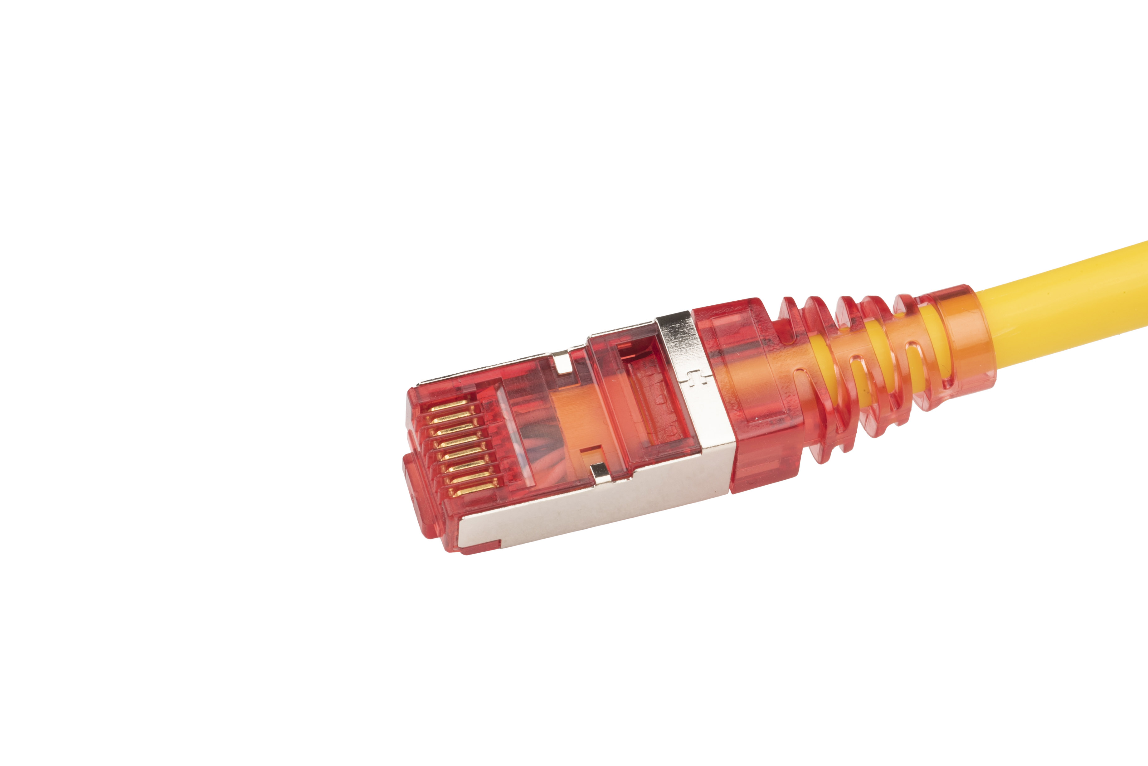Hyperline PC-LPM-STP-RJ45-RJ45-C5e-5M-LSZH-YL Патч-корд F/UTP, экранированный, Cat.5е (100% Fluke Component Tested), LSZH, 5 м, желтый — фото