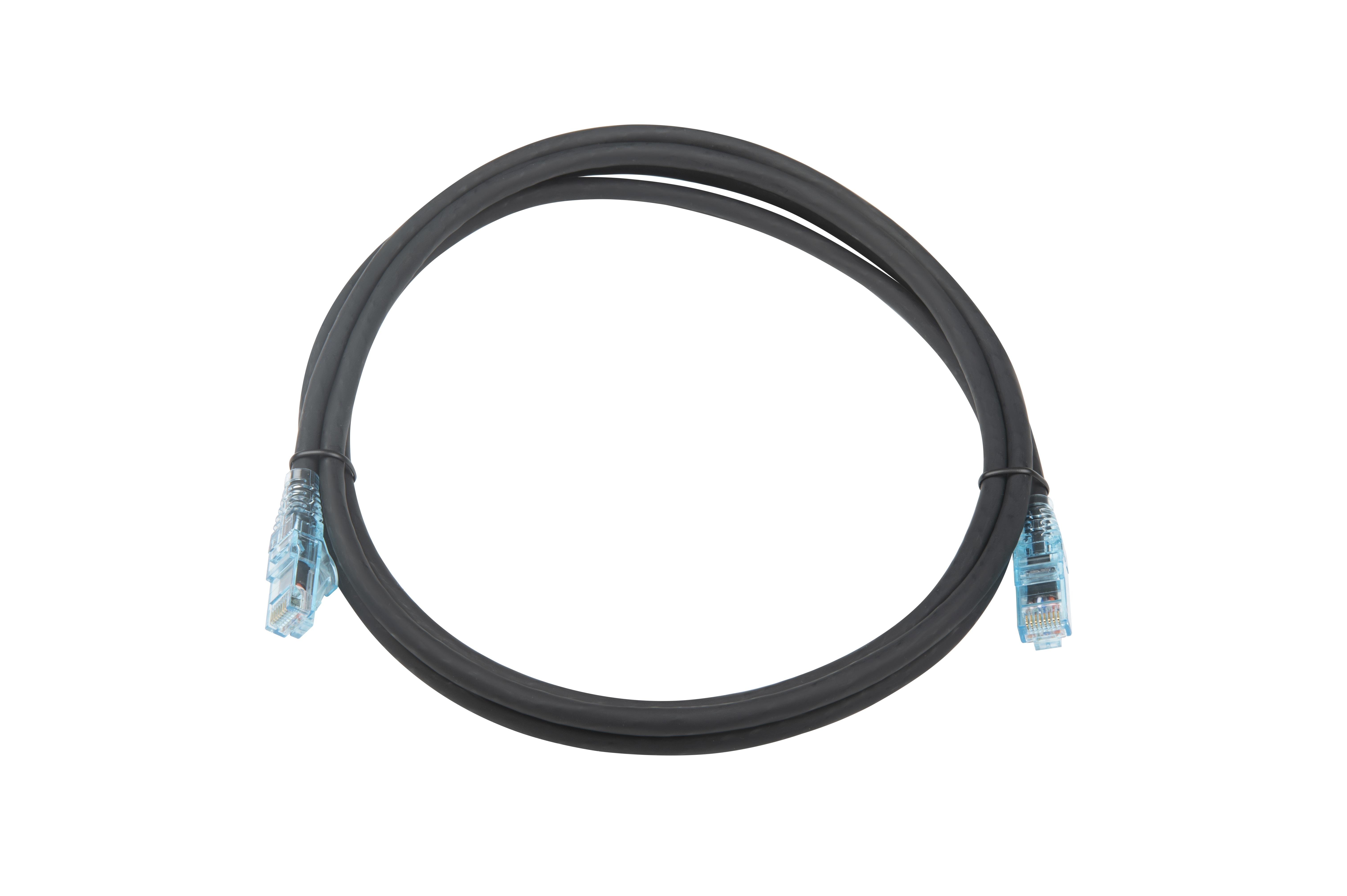 Hyperline PC-LPM-UTP-RJ45-RJ45-C6-2M-LSZH-BK Патч-корд RJ-45/RJ-45, неэкранированный U/UTP, категория 6 (100% Fluke Component Tested), 24AWG, LSZH, 2 м, черный