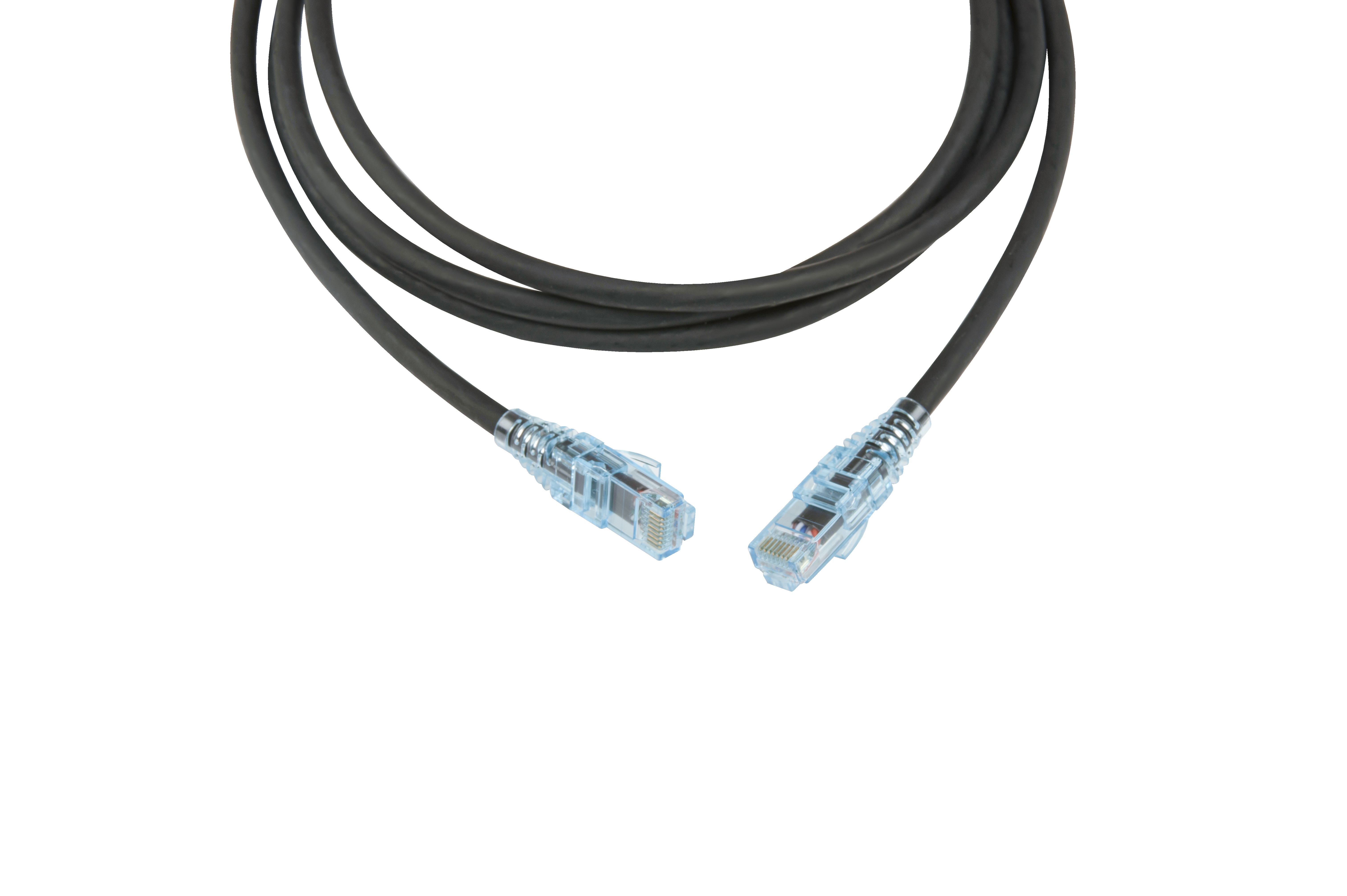 Hyperline PC-LPM-UTP-RJ45-RJ45-C6-2M-LSZH-BK Патч-корд RJ-45/RJ-45, неэкранированный U/UTP, категория 6 (100% Fluke Component Tested), 24AWG, LSZH, 2 м, черный — фото