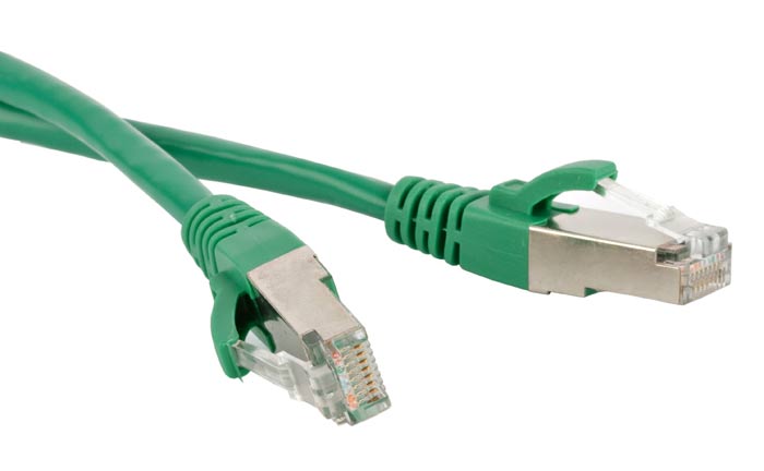 Hyperline PC-LPM-STP-RJ45-RJ45-C6-15M-LSZH-GN Патч-корд RJ-45/RJ-45, экранированный U/FTP, категория 6 (100% Fluke Component Tested), 26AWG, LSZH, 15 м, зеленый