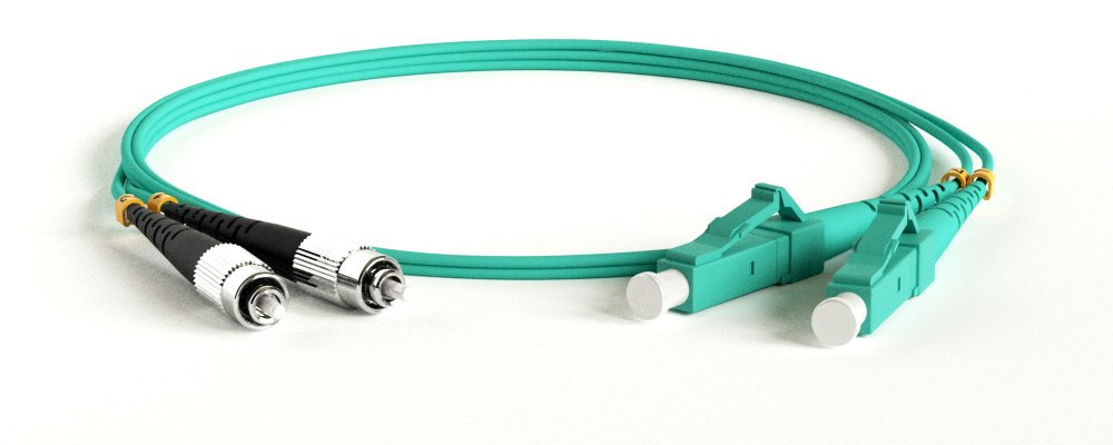 Hyperline FC-D2-503-FC/UR-LC/UR-H-5M-LSZH-AQ Патч-корд волоконно-оптический (шнур) MM 50/125 (OM3), FC-LC, UPC, duplex, 2.0 мм, до 100G, LSZH, 5 м (замена FC-D2-503-FC/PR-LC/PR-H-5M-LSZH-AQ)