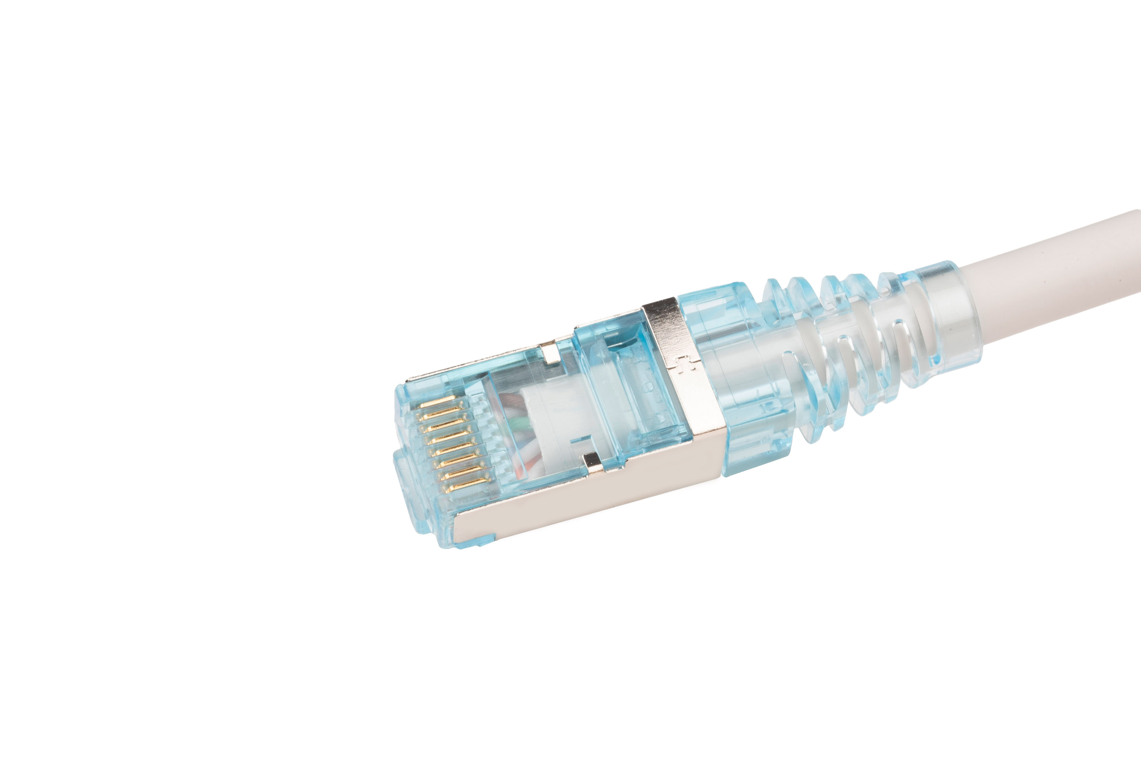 Hyperline PC-LPM-STP-RJ45-RJ45-C6-5M-LSZH-GY Патч-корд RJ-45/RJ-45, экранированный U/FTP, категория 6 (100% Fluke Component Tested), 26AWG, LSZH, 5 м, серый — фото