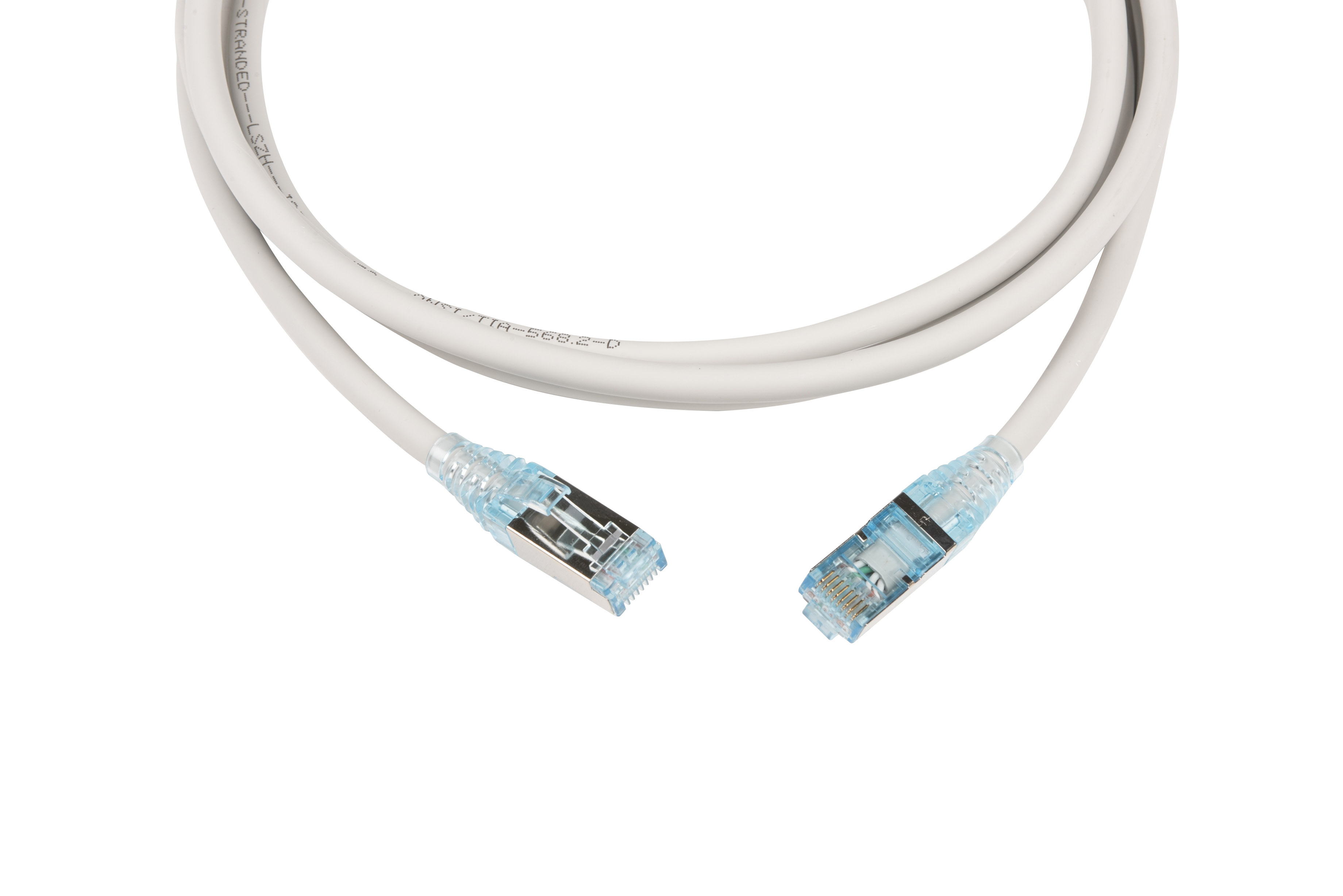 Hyperline PC-LPM-STP-RJ45-RJ45-C6-2M-LSZH-GY Патч-корд RJ-45/RJ-45, экранированный U/FTP, категория 6 (100% Fluke Component Tested), 26AWG, LSZH, 2 м, серый — фото