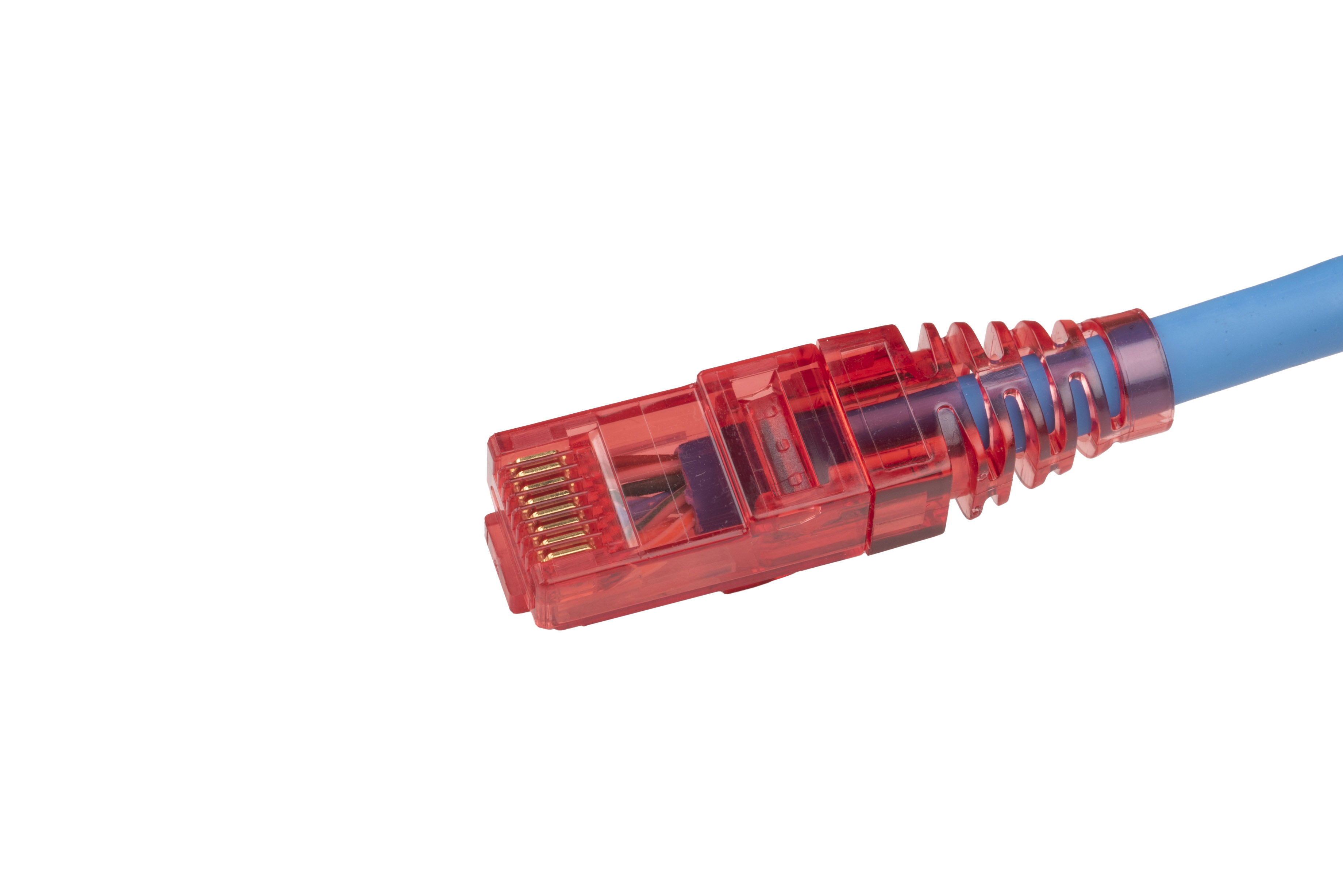 Hyperline PC-LPM-UTP-RJ45-RJ45-C5e-1M-LSZH-BL Патч-корд RJ-45/RJ-45, неэкранированный U/UTP, категория 5e (100% Fluke Component Tested), 24AWG, LSZH, 1 м, синий — фото