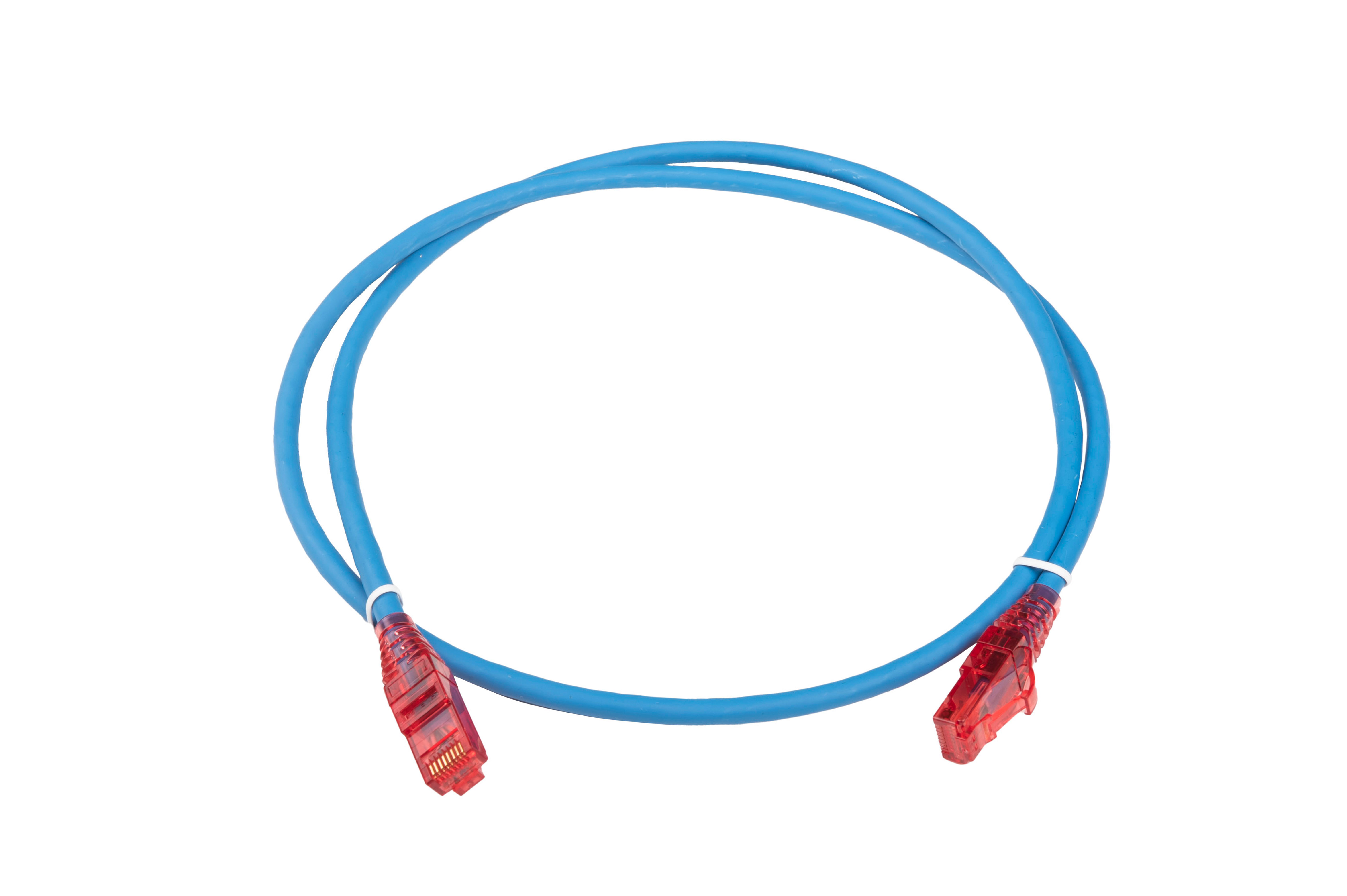 Hyperline PC-LPM-UTP-RJ45-RJ45-C5e-1M-LSZH-BL Патч-корд RJ-45/RJ-45, неэкранированный U/UTP, категория 5e (100% Fluke Component Tested), 24AWG, LSZH, 1 м, синий — фото