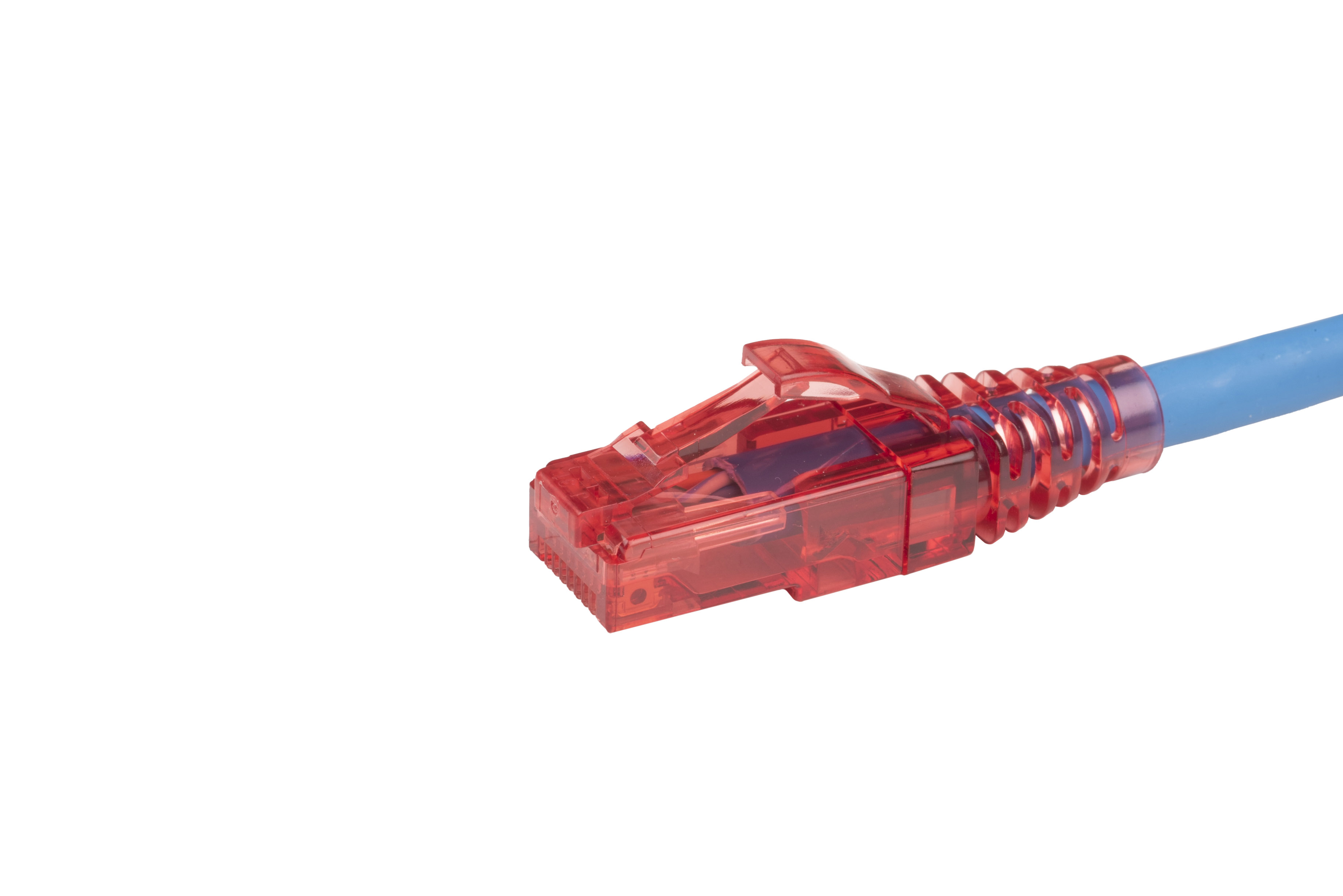 Hyperline PC-LPM-UTP-RJ45-RJ45-C5e-1M-LSZH-BL Патч-корд RJ-45/RJ-45, неэкранированный U/UTP, категория 5e (100% Fluke Component Tested), 24AWG, LSZH, 1 м, синий — фото