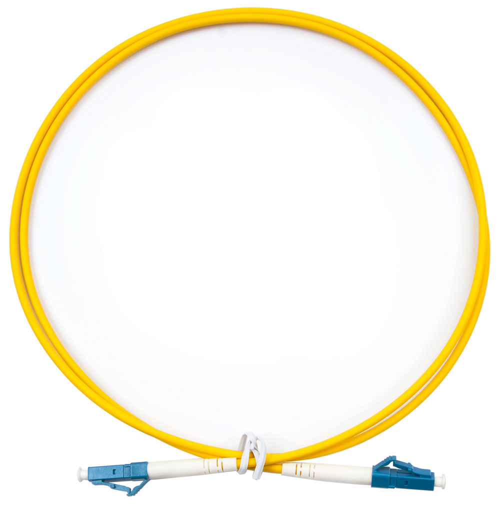 Оптический патч-корд simplex LC-LC 9/125 SM Cabeus FOP(s)-9-LC-LC-0,5m 0.5 метра желтый LSZH