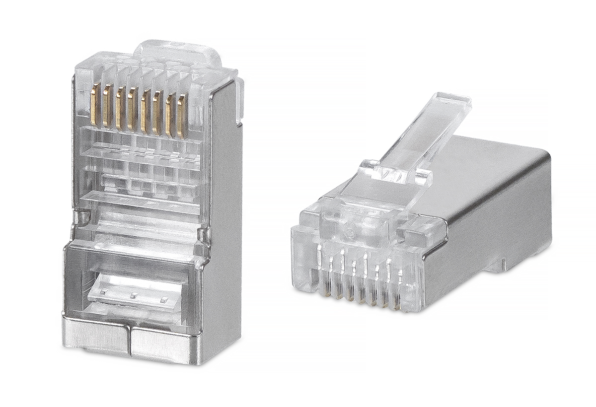 Коннектор RJ45 8P8C Cat.6, 7 Cabeus 8P8C-SH-C6 экранированный