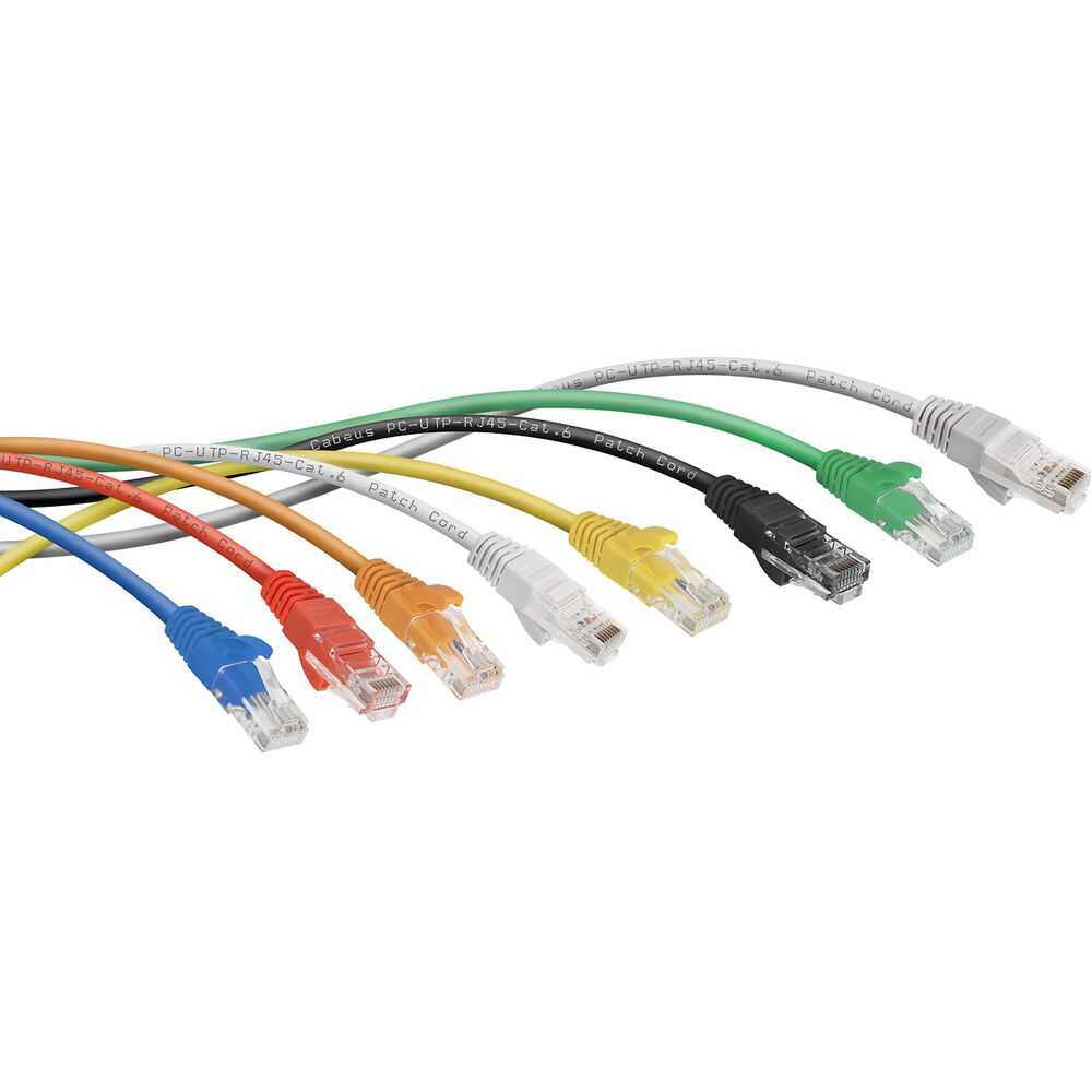Патч-корд RJ45 UTP 6 Cabeus PC-UTP-RJ45-Cat.6-0.3m-YL-LSZH LSZH желтый 0.3 метра